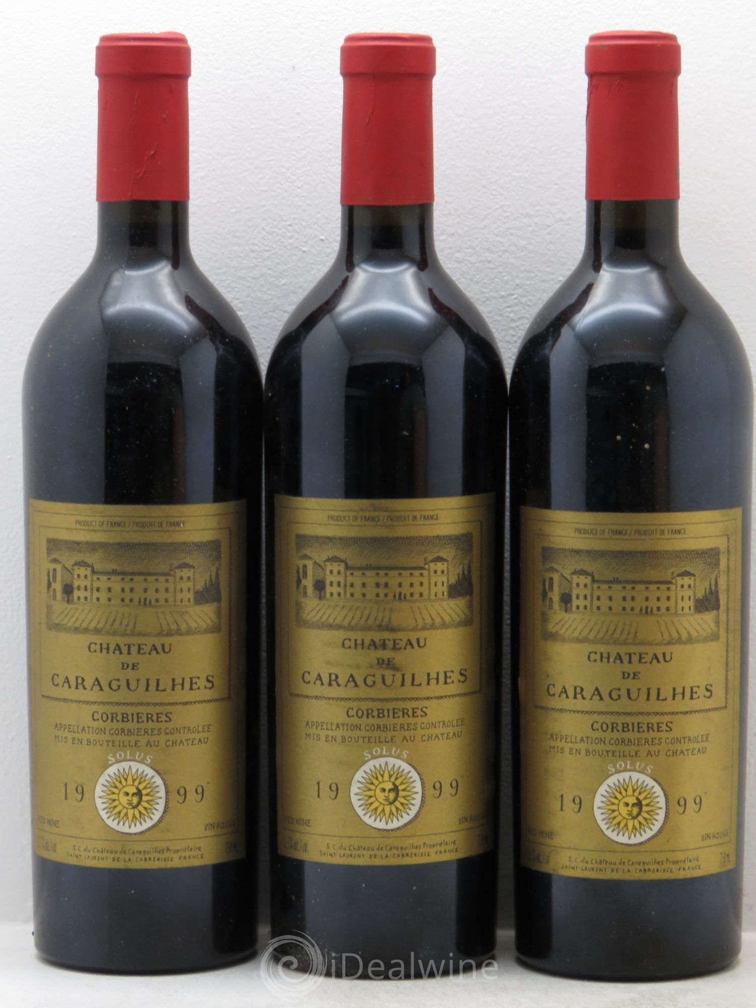 Corbières Château de Caraguilhes 1999 - Posten von 3 Flaschen - 0