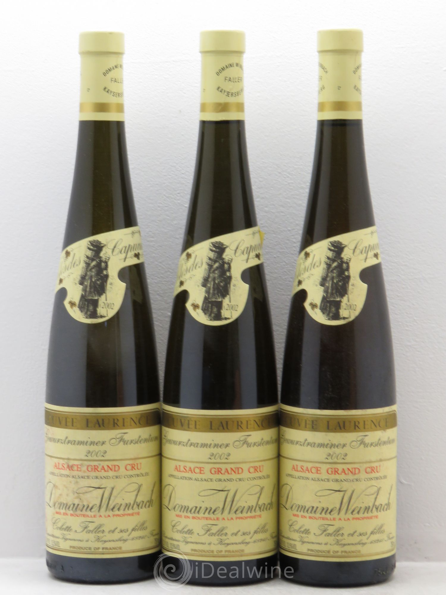 Gewurztraminer Grand Cru Cuvée Laurence Clos des Capucins 2002 - Lotto di 3 bottiglie - 0