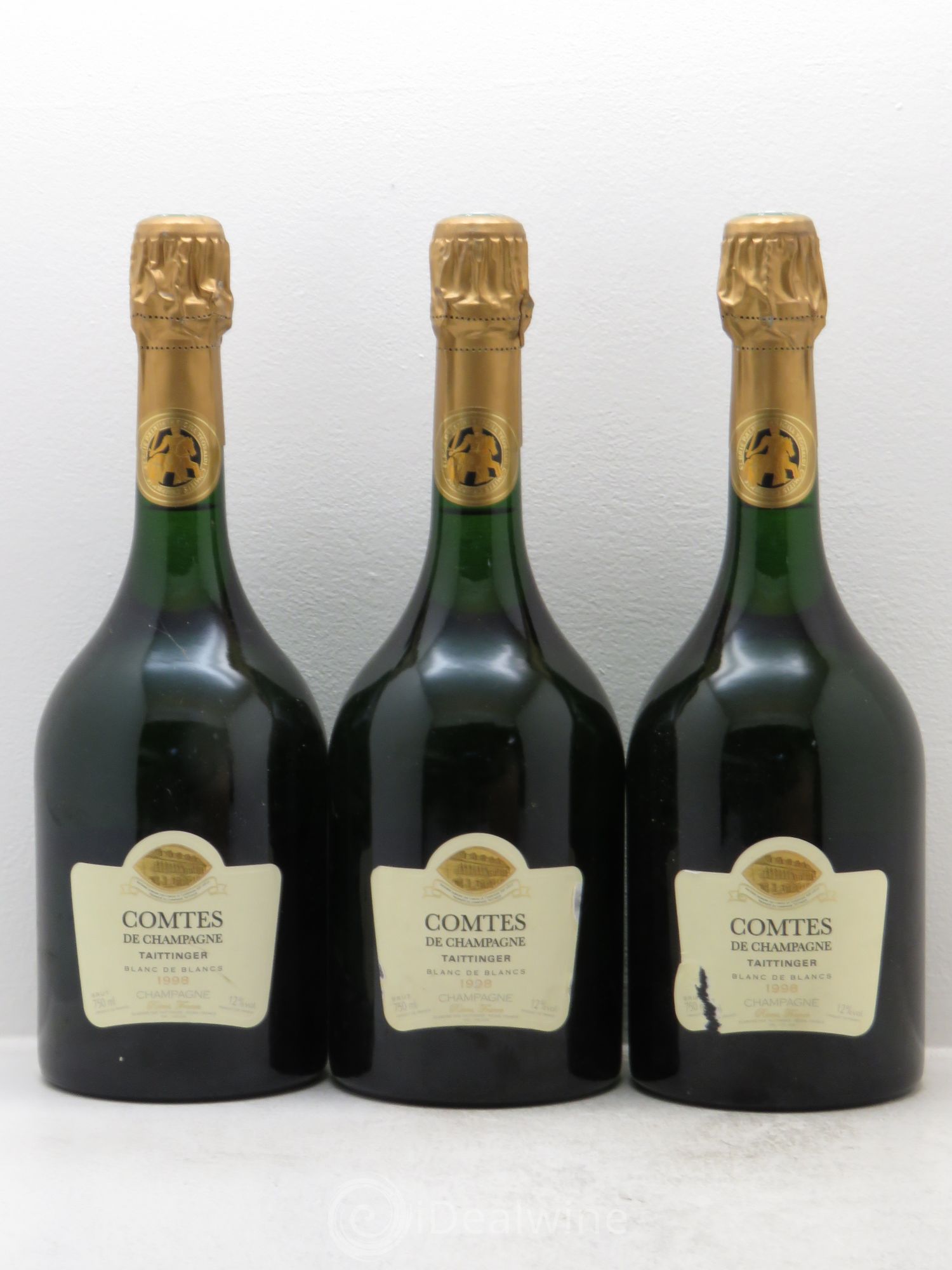 Comtes de Champagne Taittinger 1998 - Lot de 3 bouteilles - 0