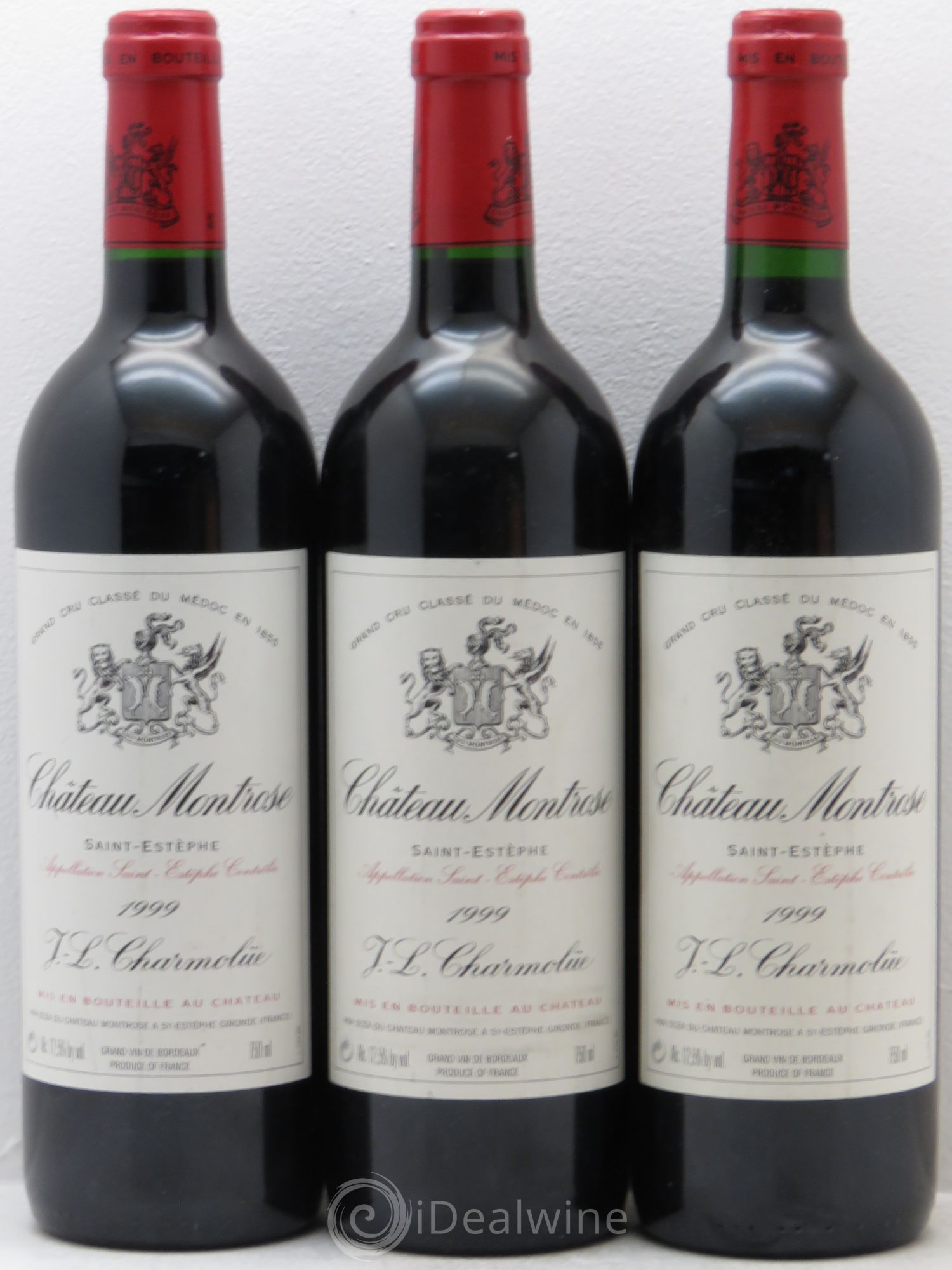 Château Montrose 2ème Grand Cru Classé 1999 - Lot de 3 bouteilles - 0