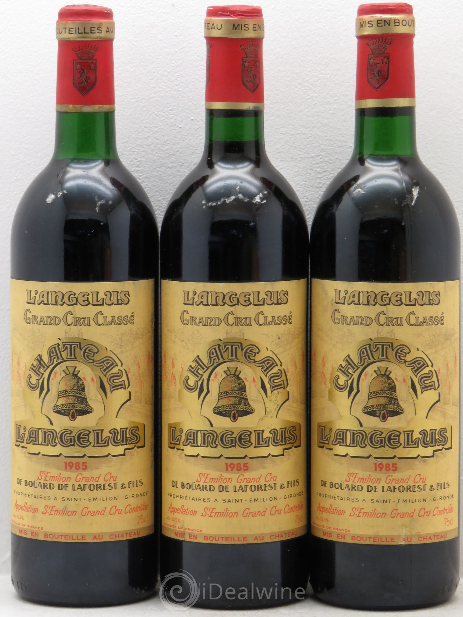Château Angélus 1er Grand Cru Classé A 1985 - Lot de 3 bouteilles - 0