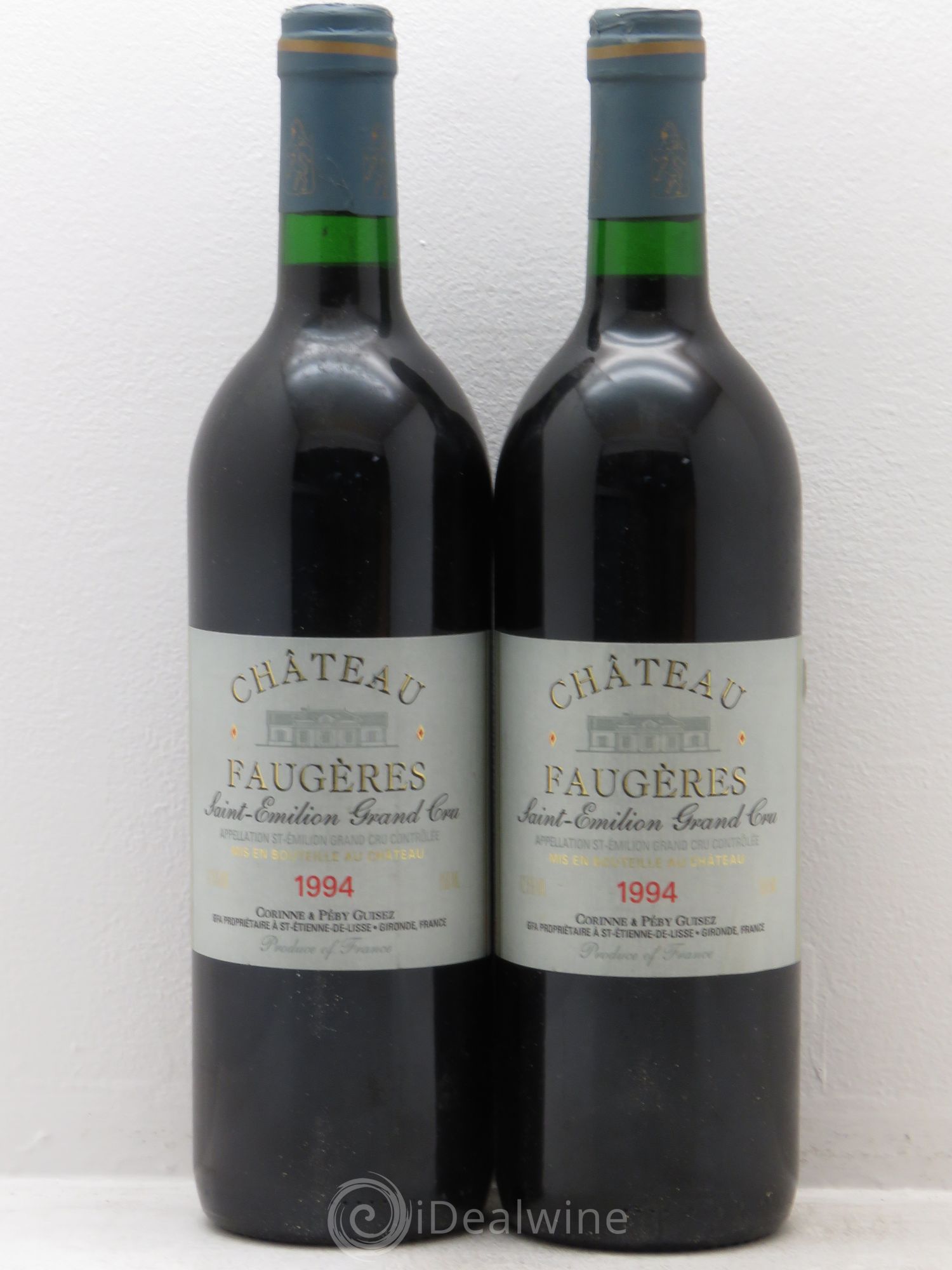 Château Faugères Grand Cru Classé 1994 - Lot de 2 bouteilles - 0