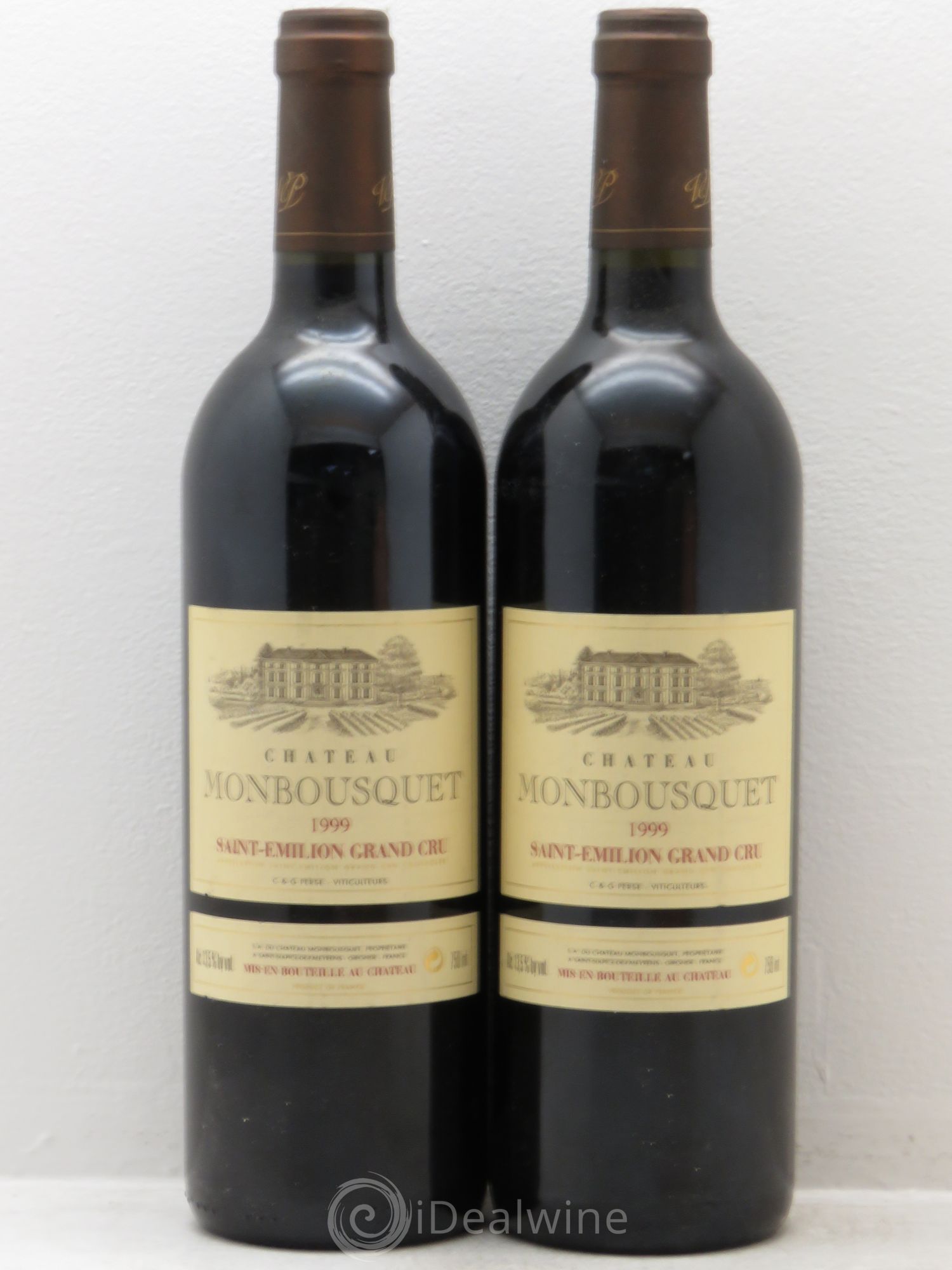 Château Monbousquet Grand Cru Classé 1999 - Lot de 2 bouteilles - 0