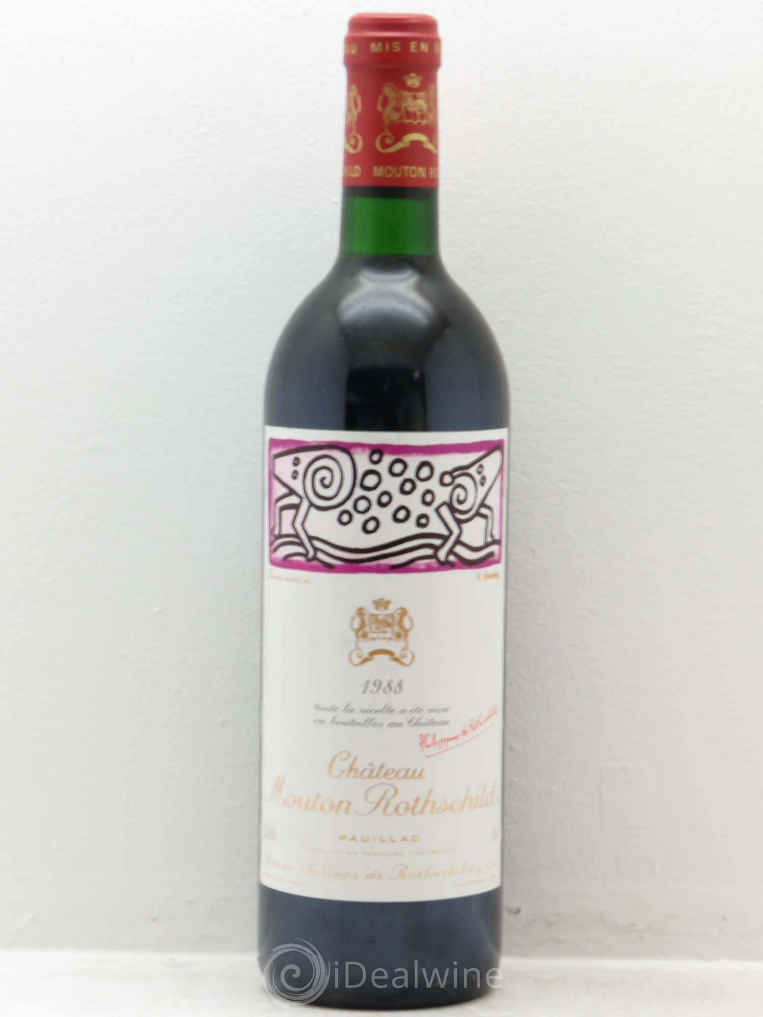 Château Mouton Rothschild 1er Grand Cru Classé 1988 - Lot de 1 bouteille - 0