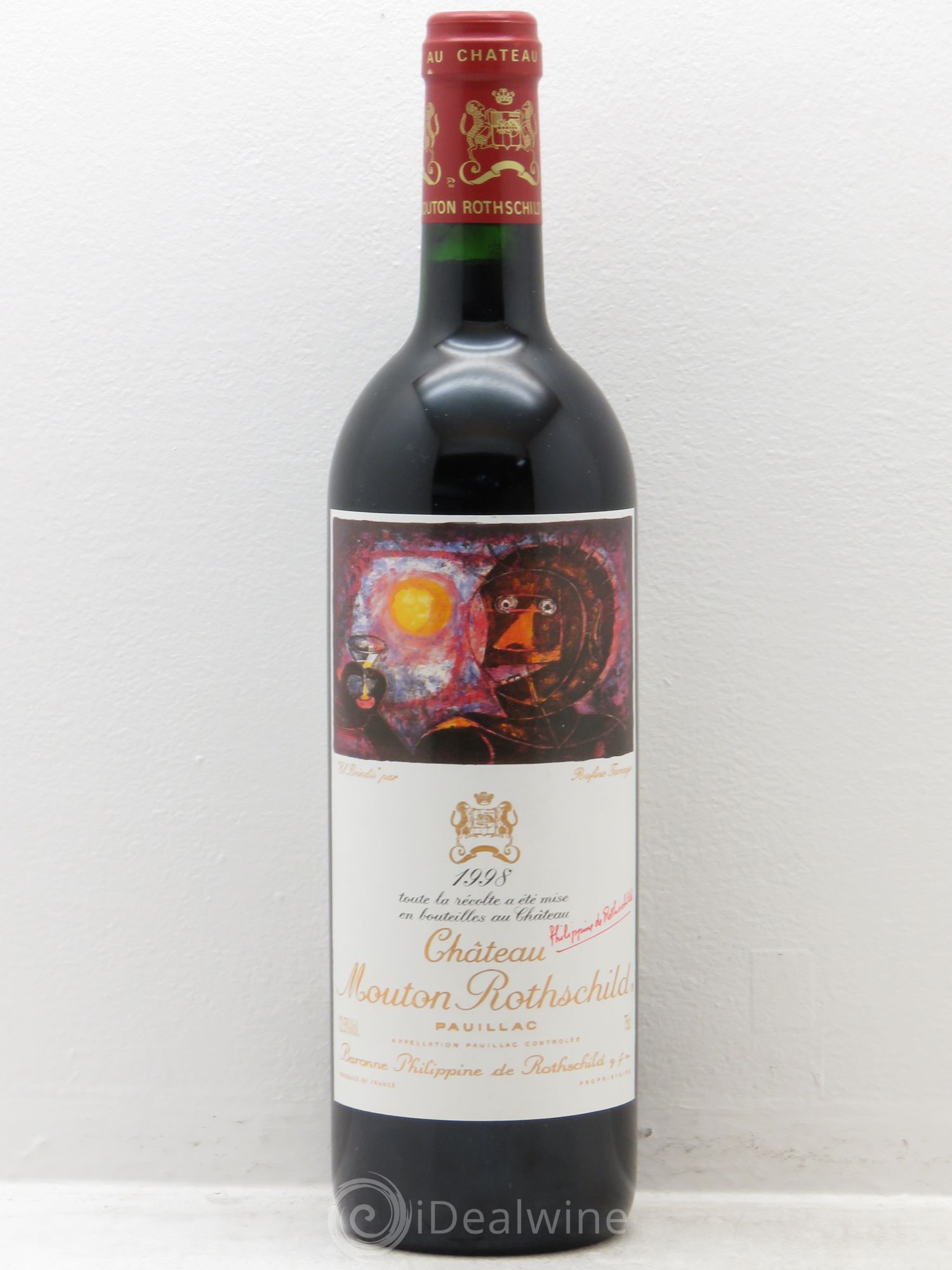 Château Mouton Rothschild 1er Grand Cru Classé 1998 - Lot de 1 bouteille - 0