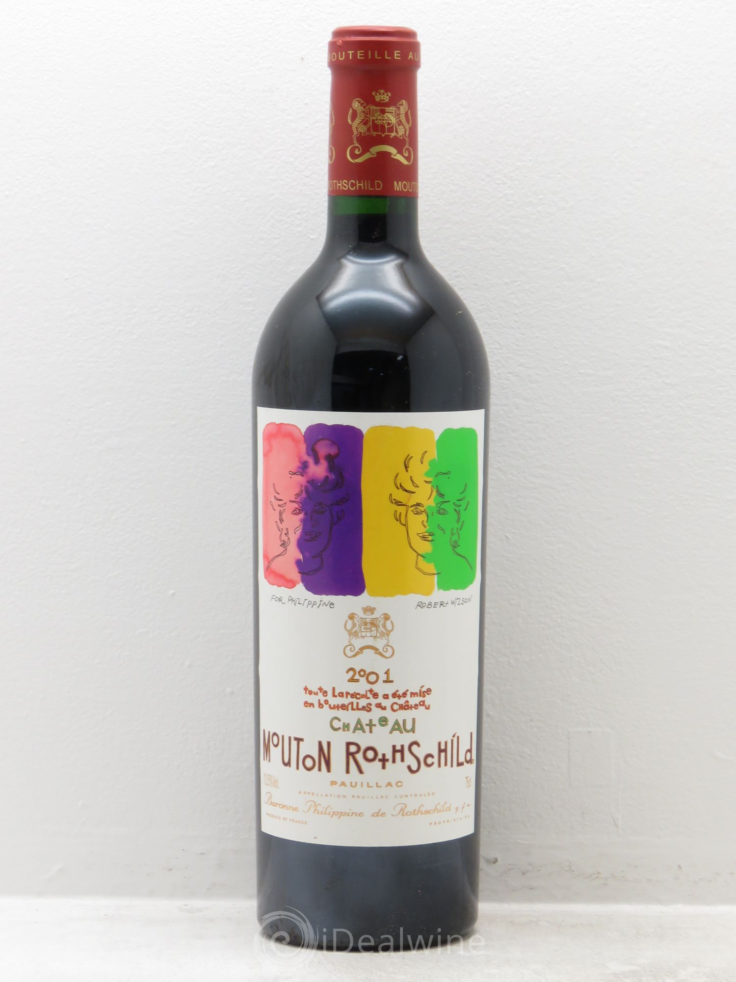 Château Mouton Rothschild 1er Grand Cru Classé 2001 - Lot de 1 bouteille - 0