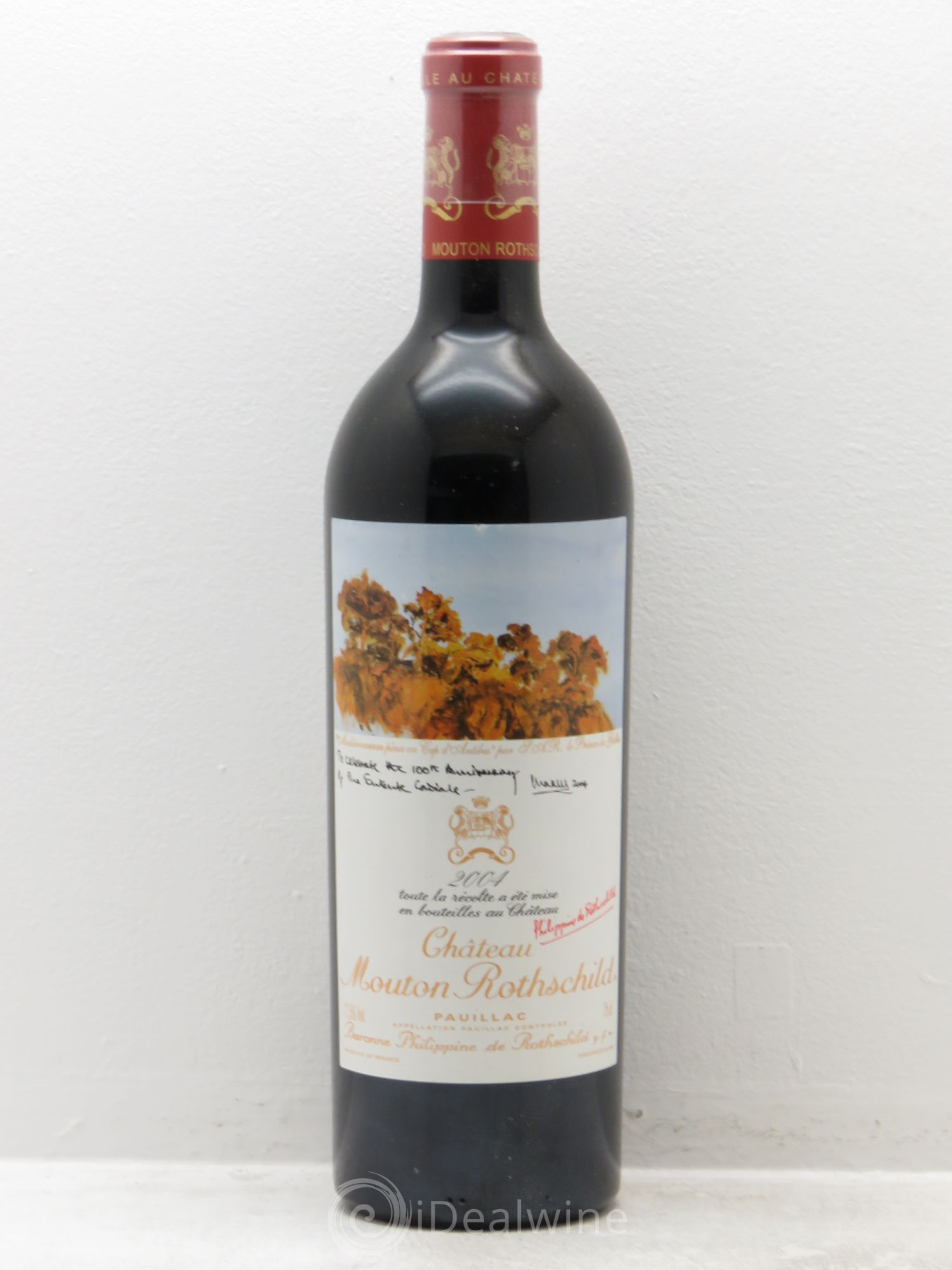 Château Mouton Rothschild 1er Grand Cru Classé 2004 - Lot de 1 bouteille - 0