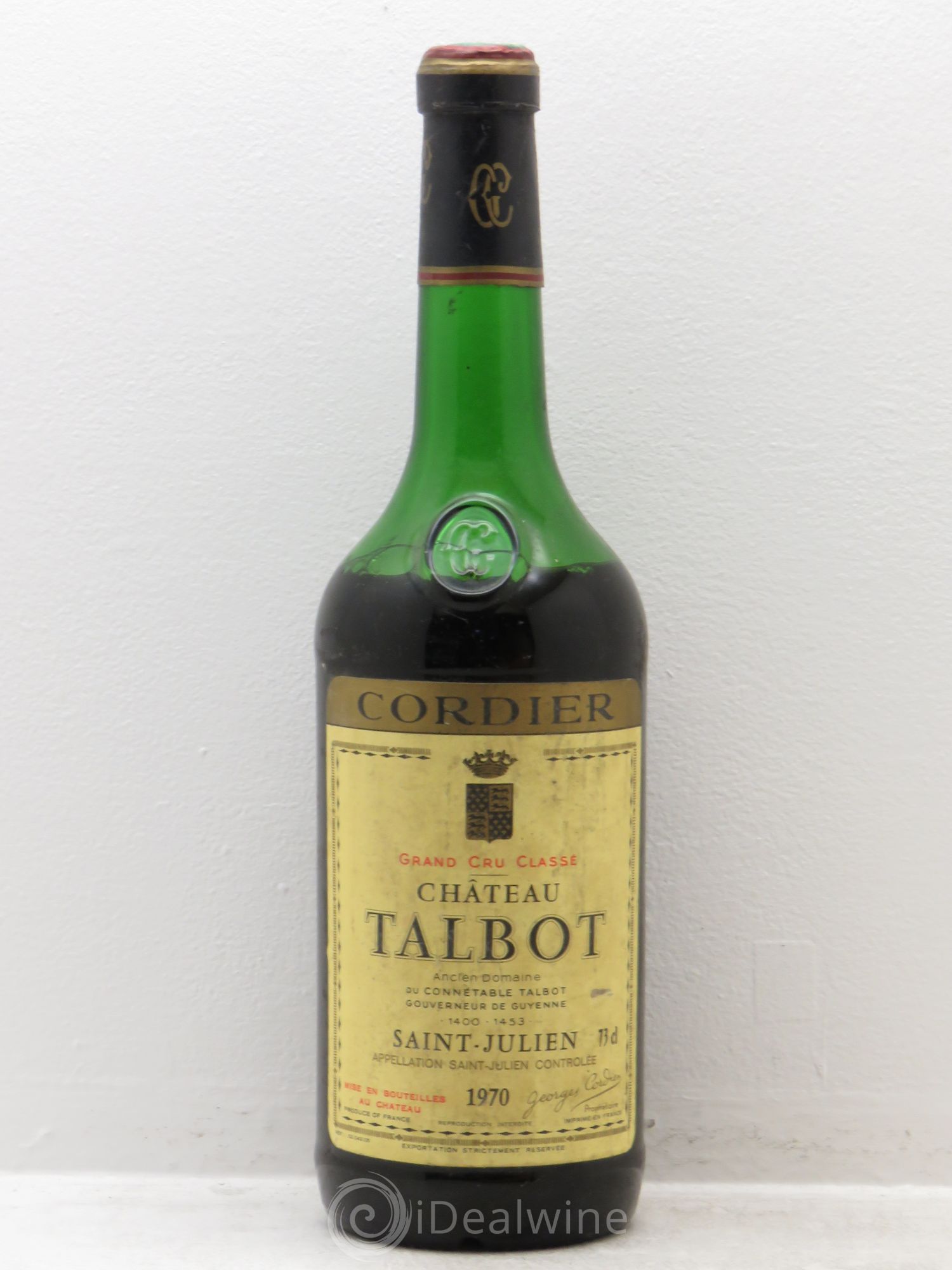 Château Talbot 4ème Grand Cru Classé 1970 - Lot de 1 bouteille - 0