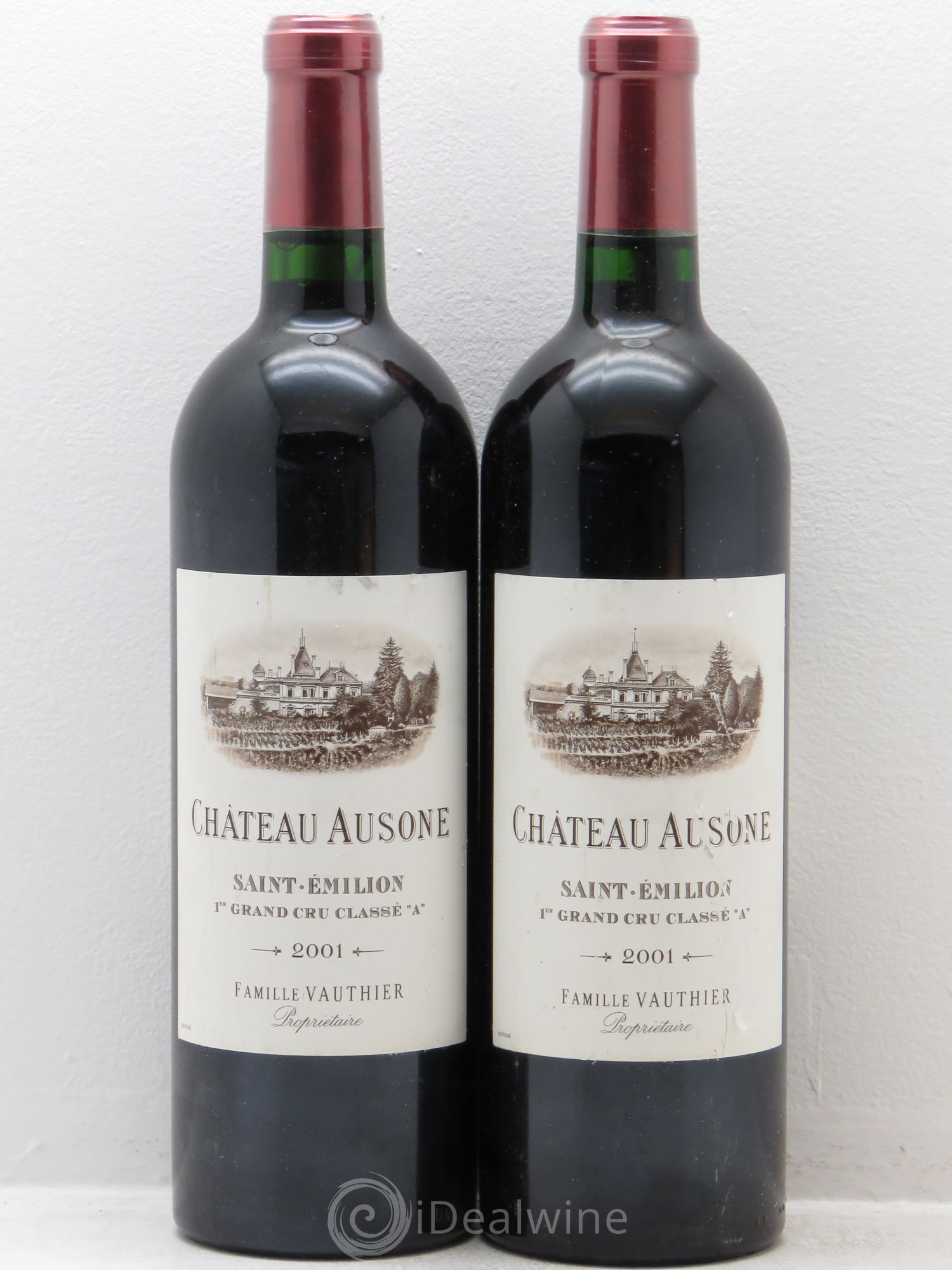 Château Ausone 1er Grand Cru Classé A 2001 - Lot de 2 bouteilles - 0