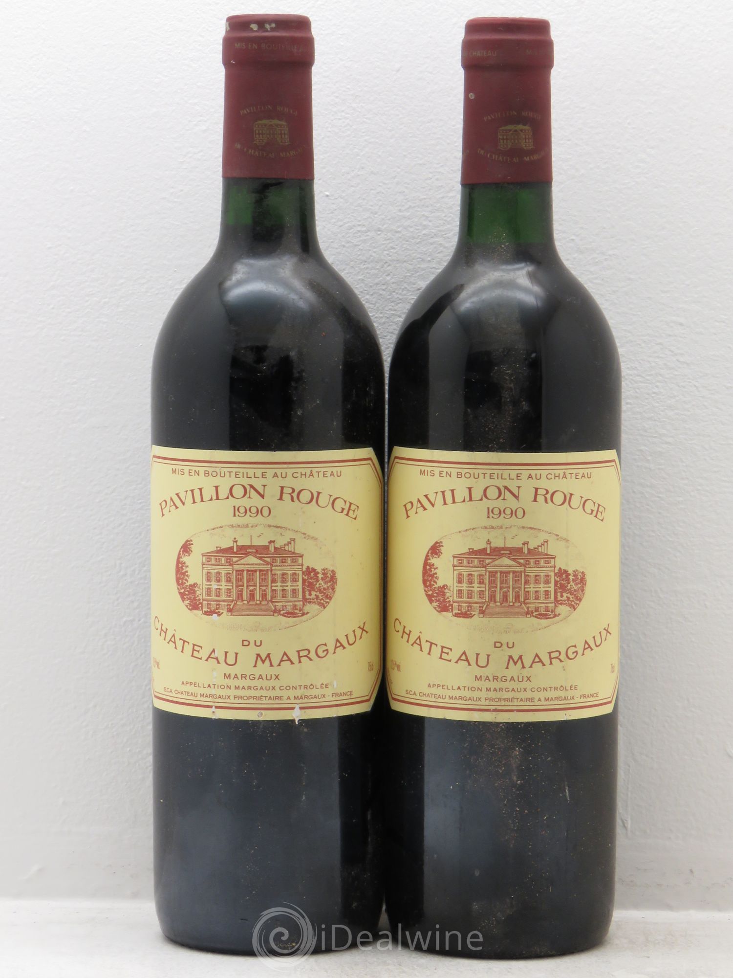 Pavillon Rouge du Château Margaux Second Vin 1990 - Lot de 2 bouteilles - 0