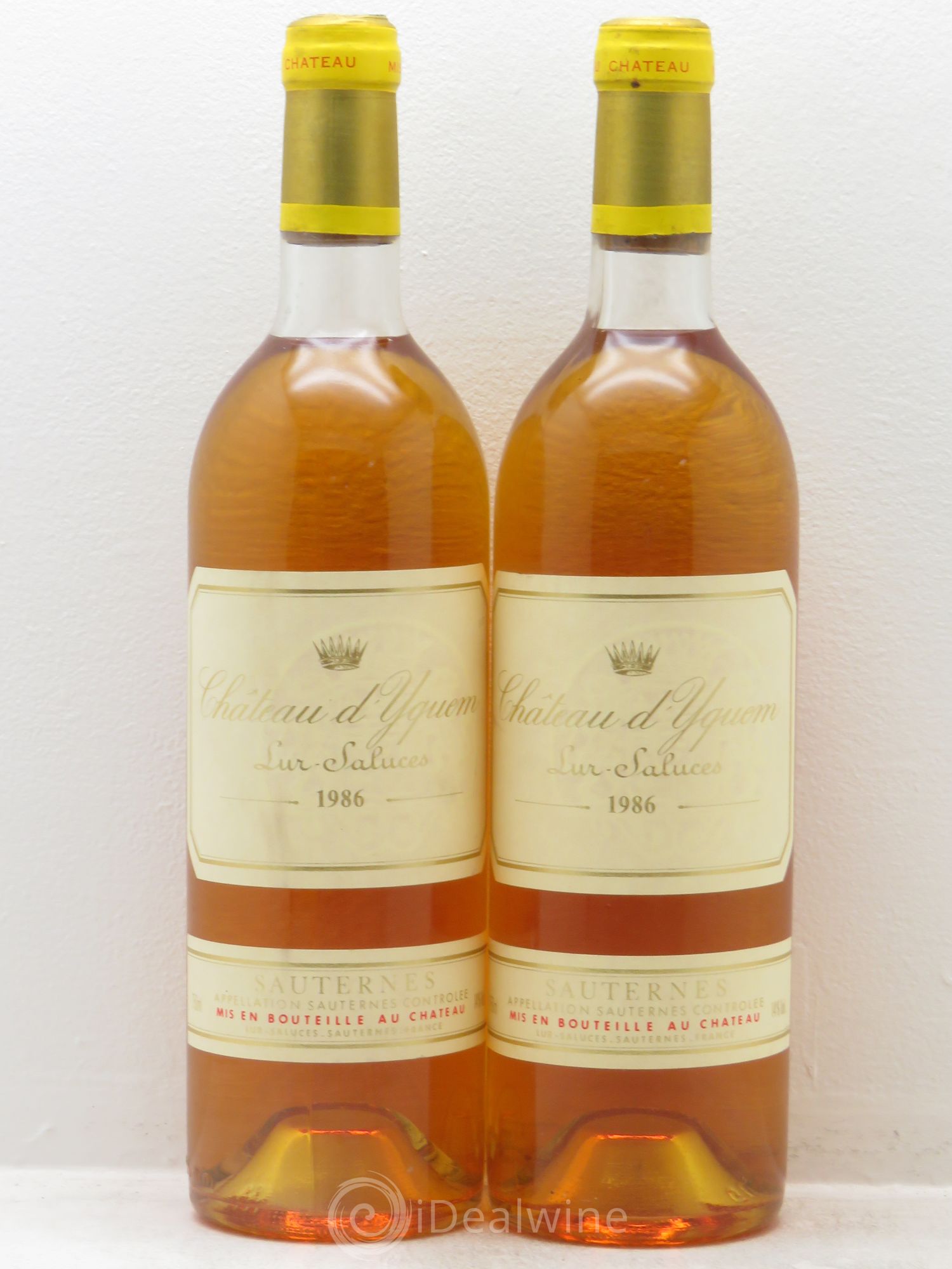 Château d' Yquem 1er Cru Classé Supérieur 1986 - Lotto di 2 bottiglie - 0