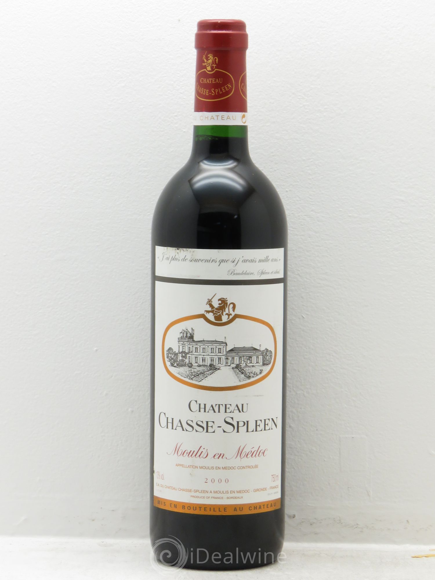 Château Chasse Spleen 2000 - Lot de 1 bouteille - 0