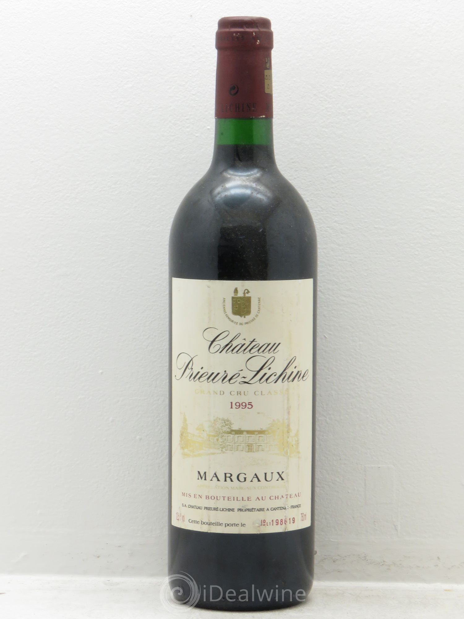 Château Prieuré Lichine 4ème Grand Cru Classé 1995 - Lot de 1 bouteille - 0