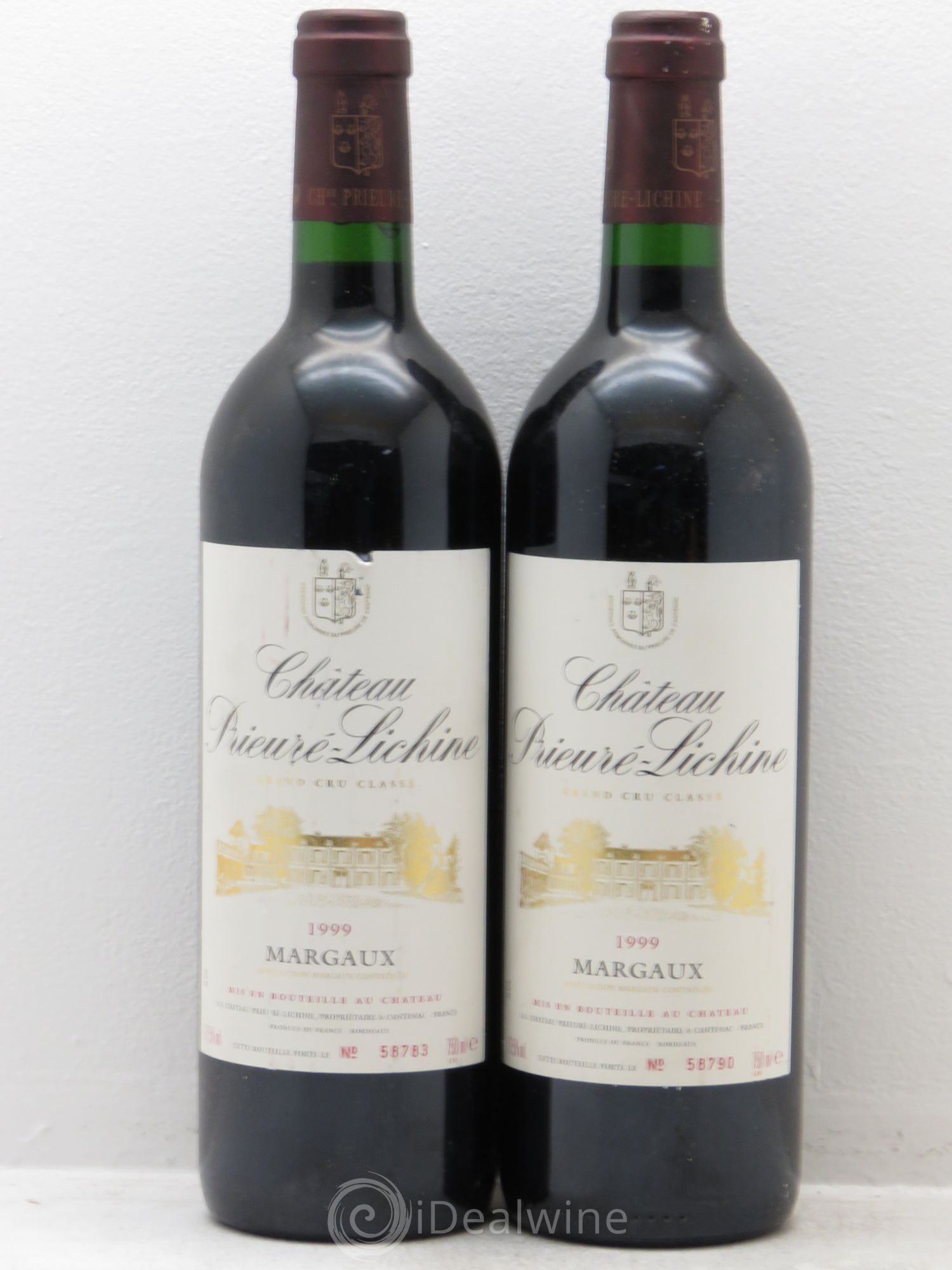 Château Prieuré Lichine 4ème Grand Cru Classé 1999 - Lot de 2 bouteilles - 0
