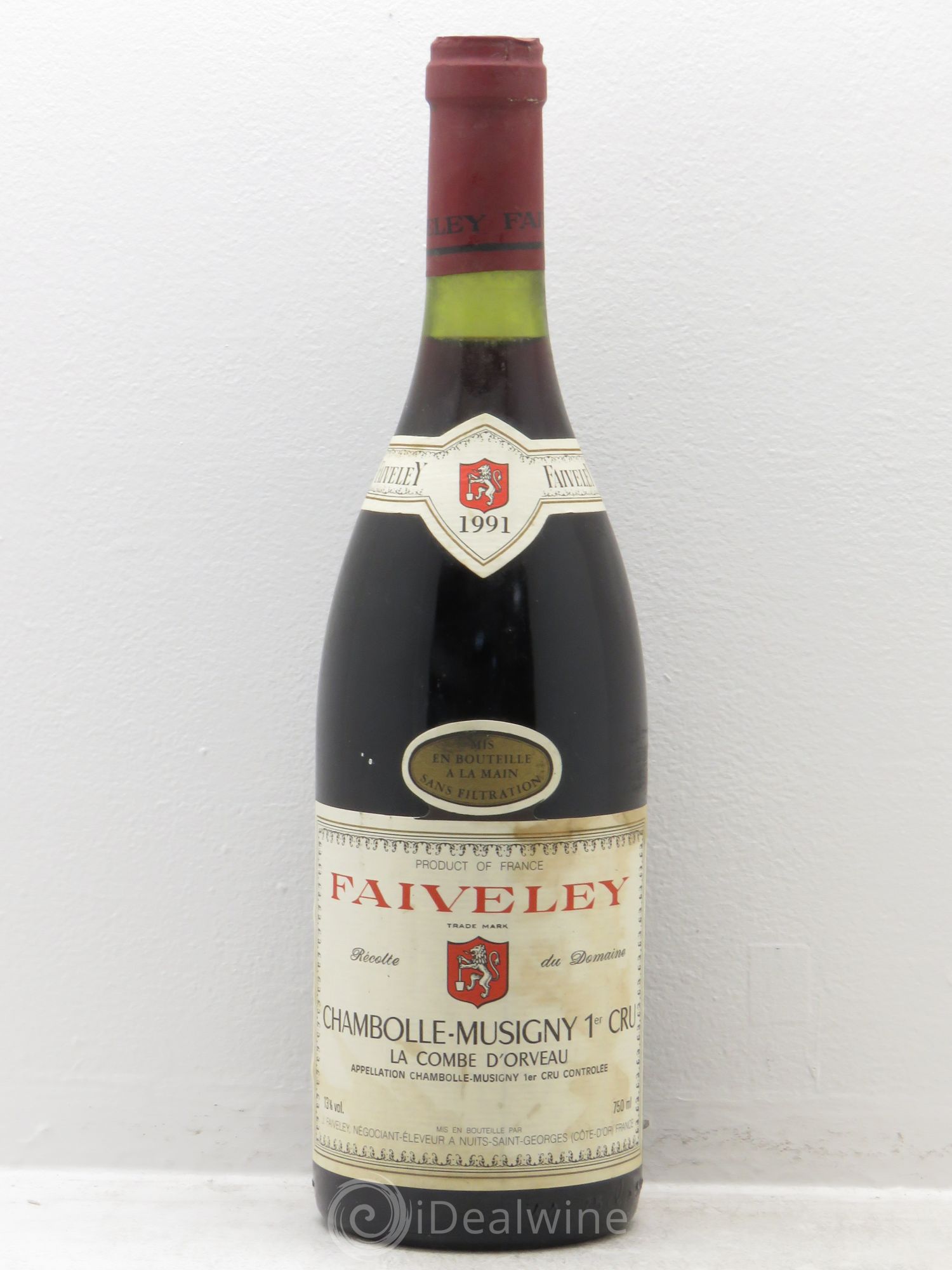 Chambolle-Musigny 1er Cru Combe d'Orveau Faiveley 1991 - Lot de 1 bouteille - 0