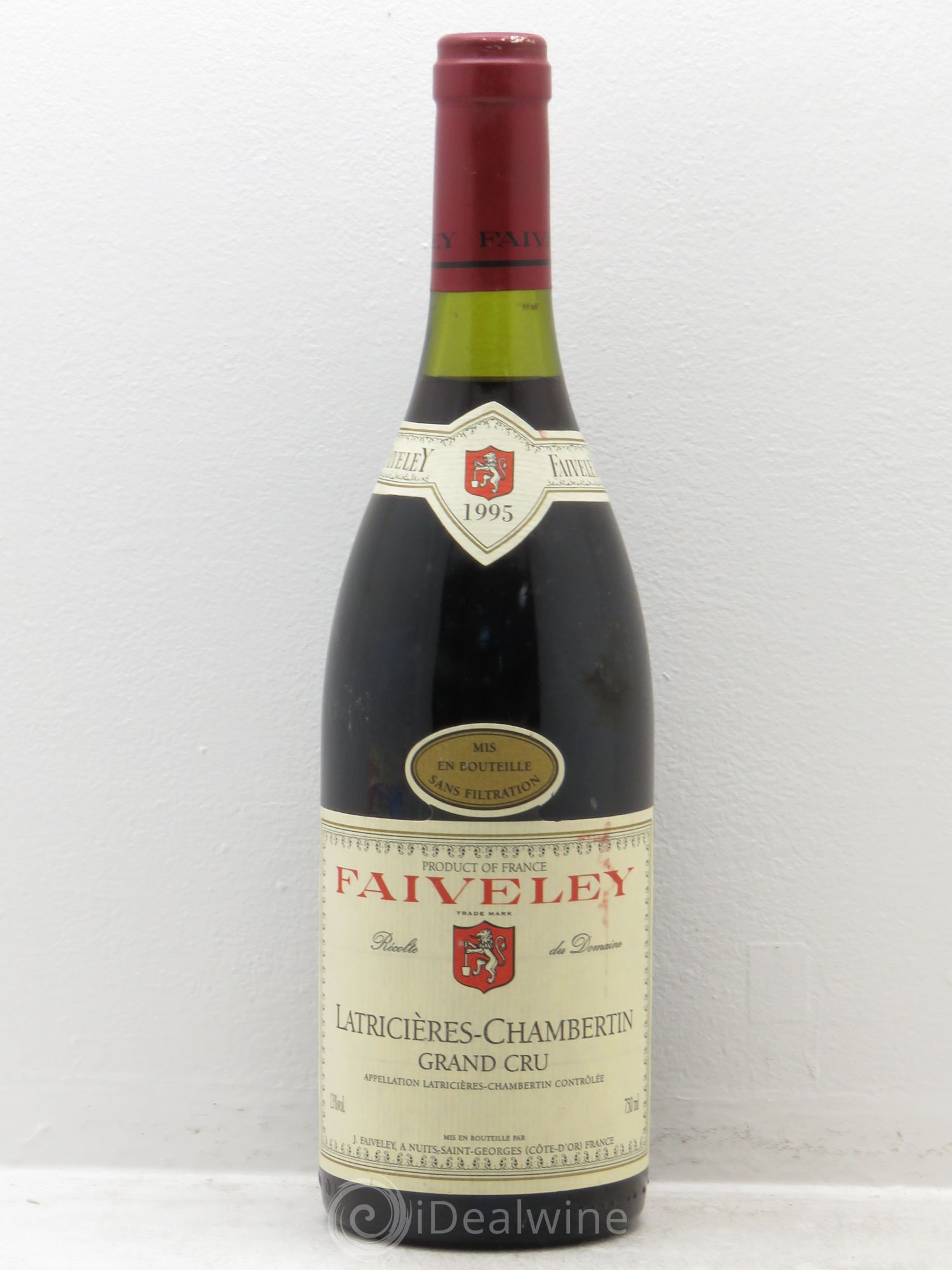 Latricières-Chambertin Grand Cru Faiveley 1995 - Lot de 1 bouteille - 0