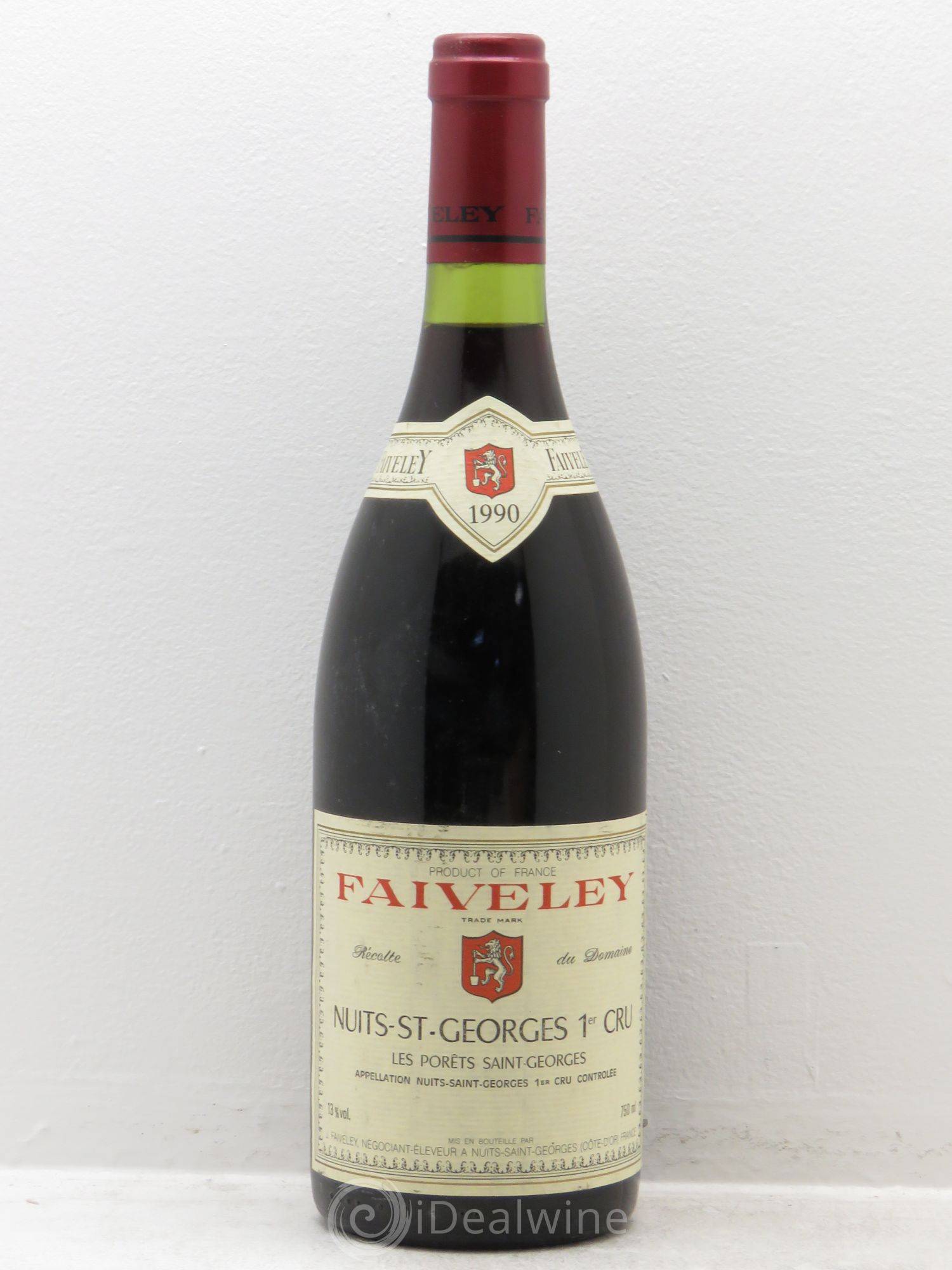 Nuits-Saint-Georges 1er Cru Les Porêts Saint-Georges Faiveley 1990 - Lot de 1 bouteille - 0