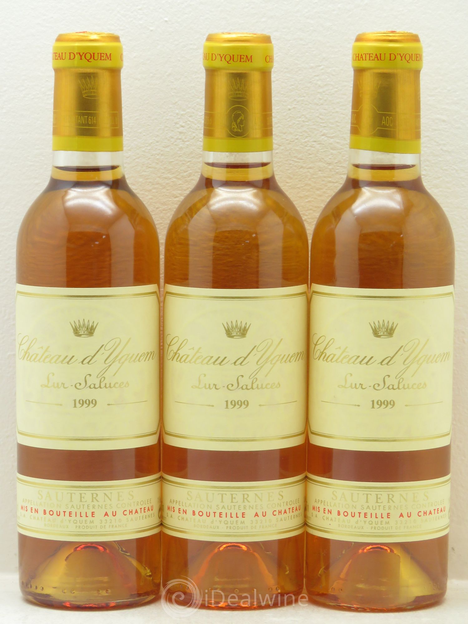 Château d' Yquem 1er Cru Classé Supérieur 1999 - Posten von 3 Demi-Flaschen - 0