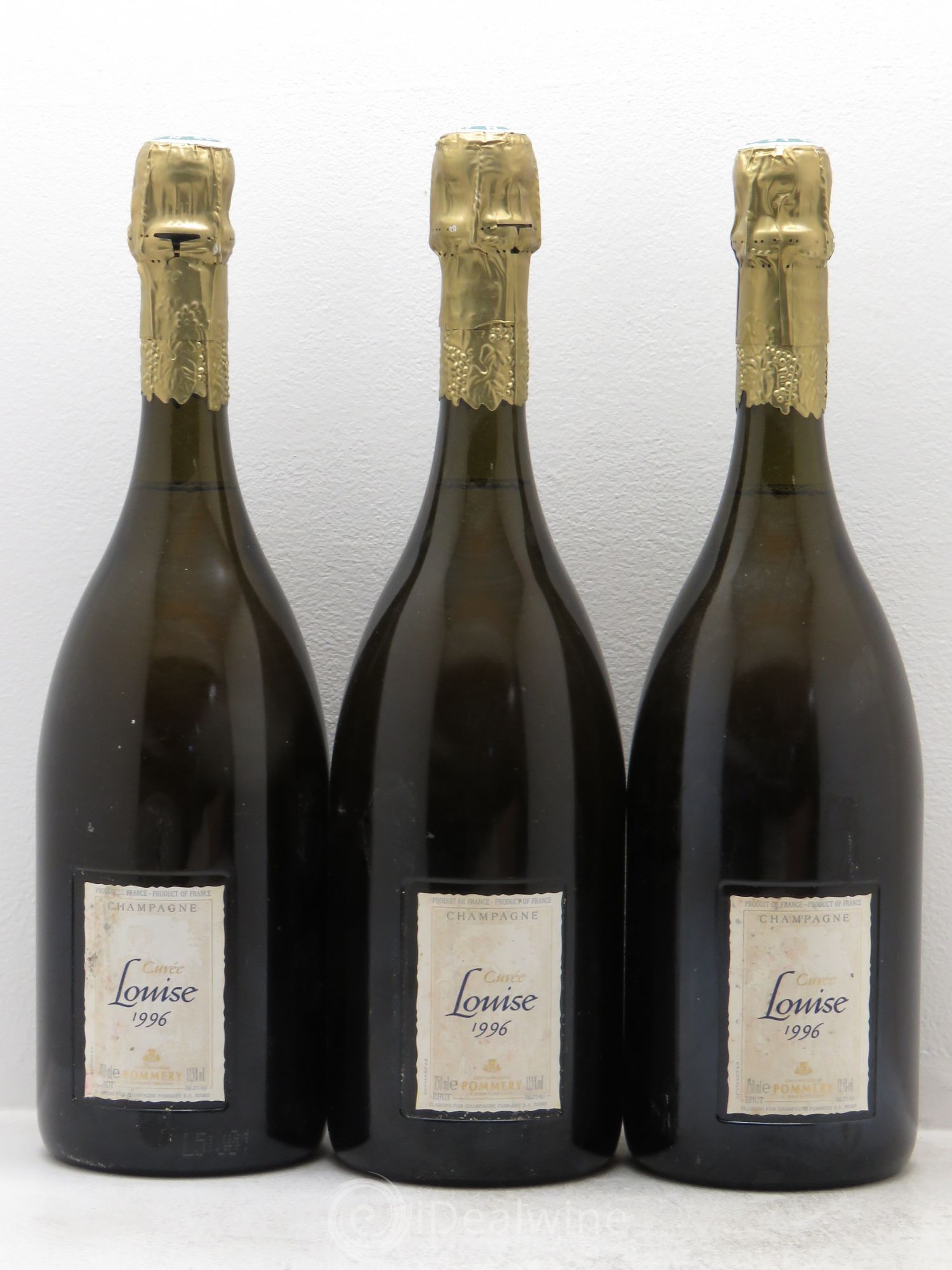 Cuvée Louise Pommery 1996 - Lot de 3 bouteilles - 0