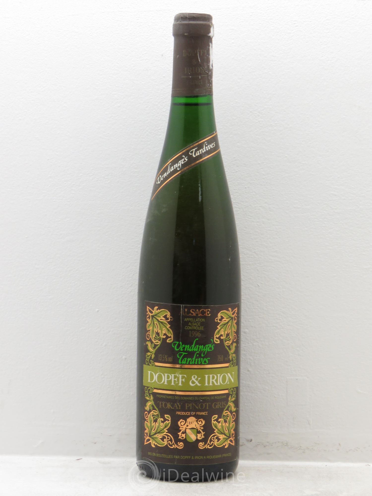 Pinot Gris (Tokay) Vendanges Tardives Dopff et Irion (sans prix de réserve) 1996 - Lotto di 1 bottiglia - 0