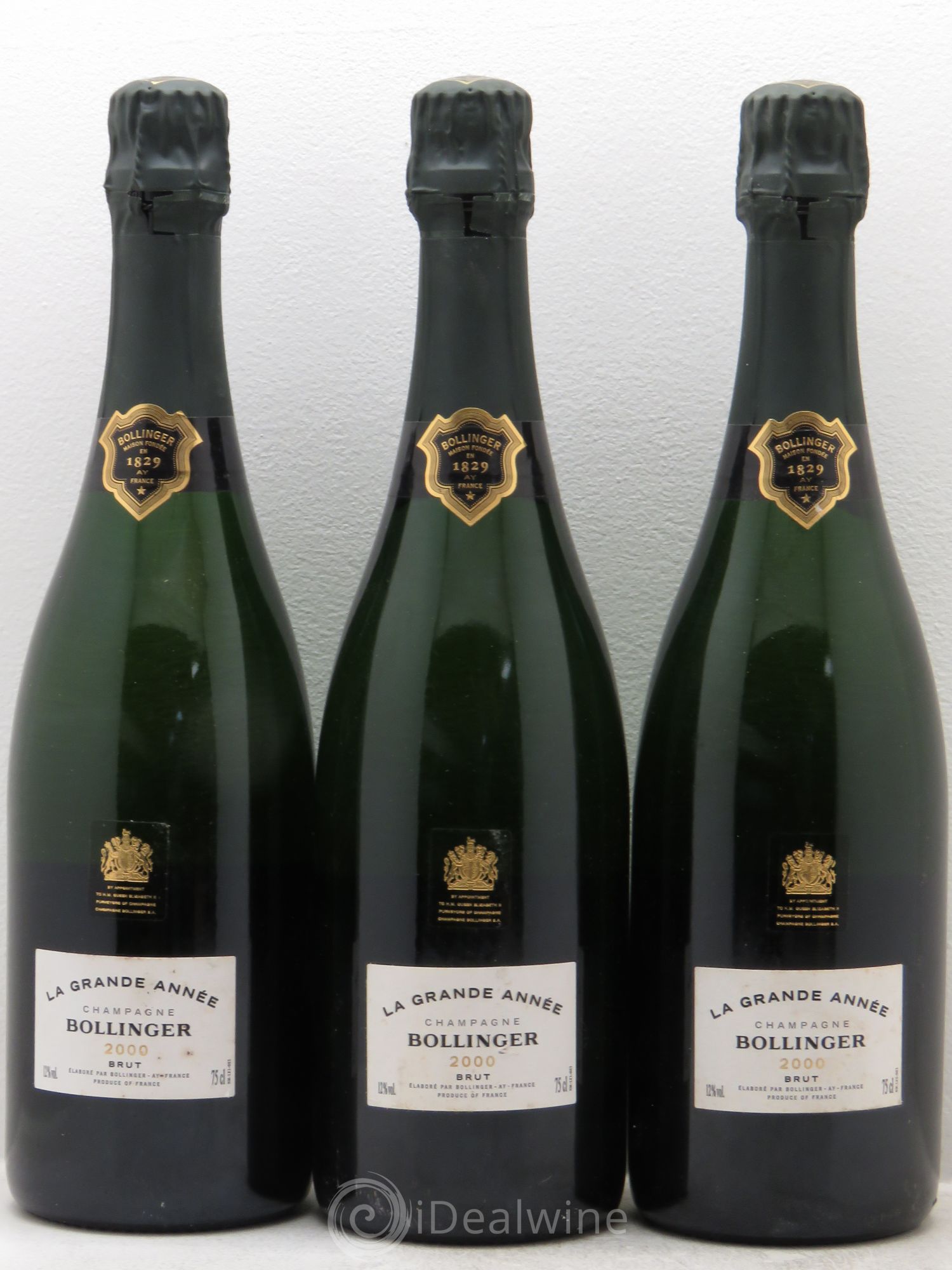 La Grande Année Brut Bollinger 2000 - Lot de 3 bouteilles - 0