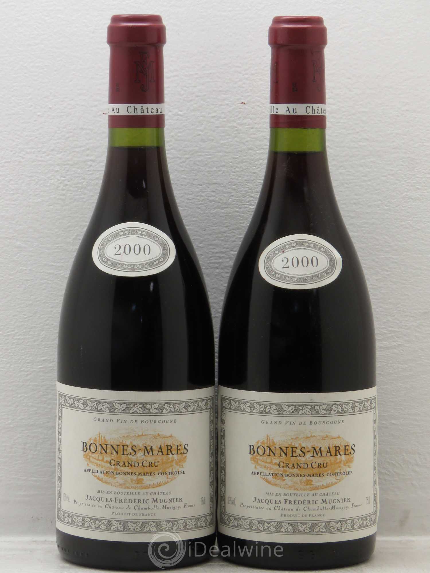 Bonnes-Mares Grand Cru Jacques-Frédéric Mugnier 2000 - Lot de 2 bouteilles - 0