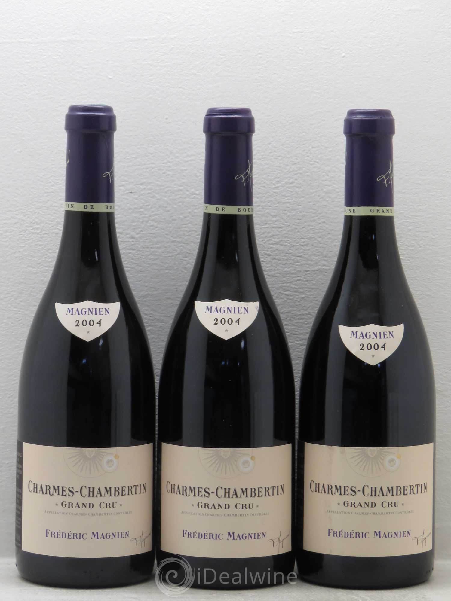 Charmes-Chambertin Grand Cru F.Magnien 2004 - Lot de 3 bouteilles - 0