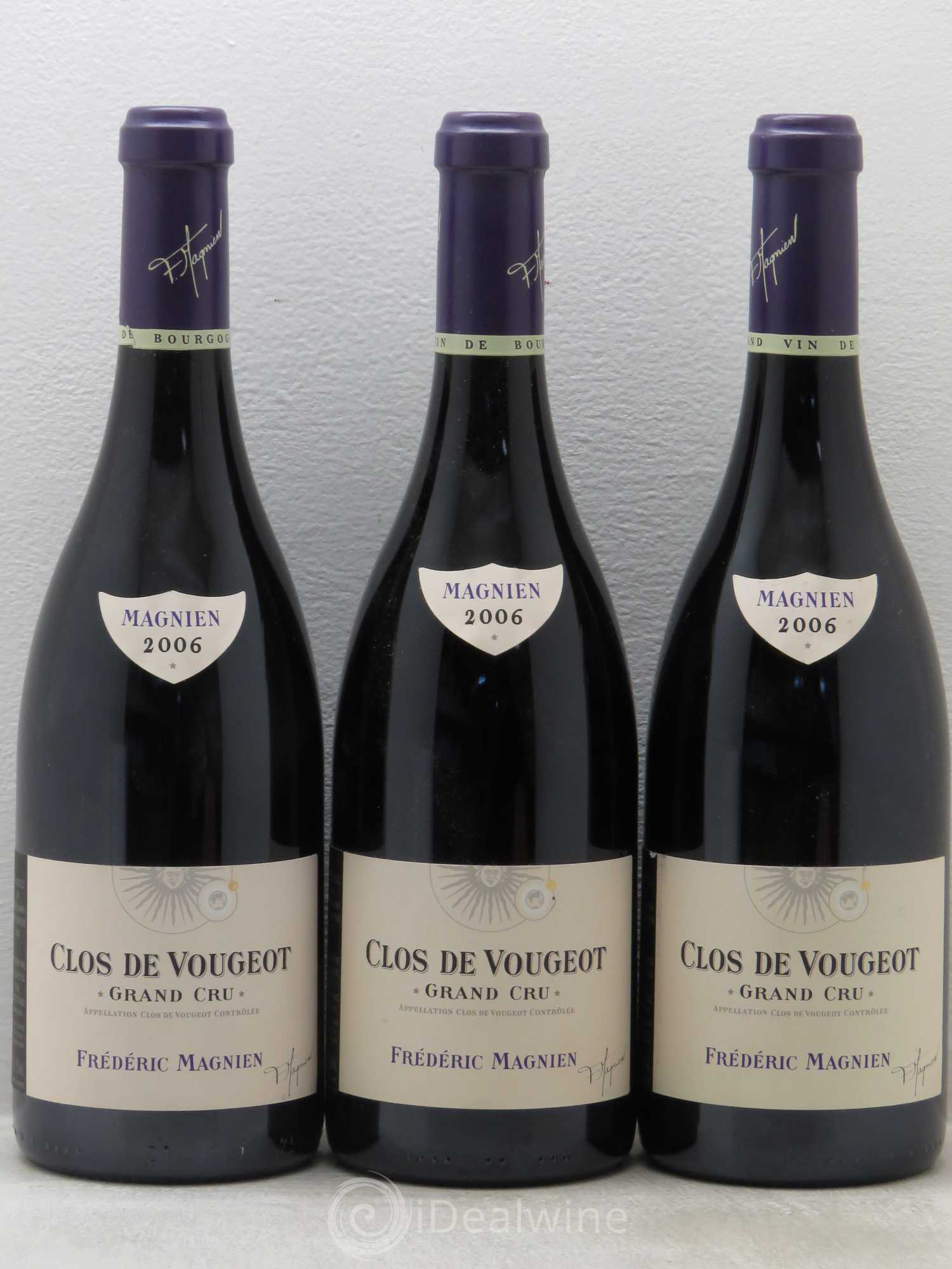 Clos de Vougeot Grand Cru F.Magnien 2006 - Lot de 3 bouteilles - 0