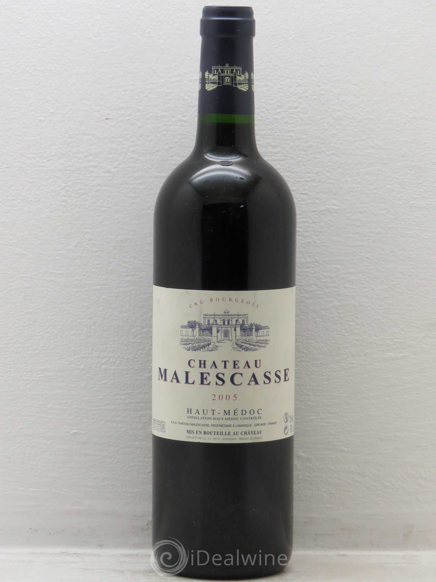 Château Malescasse Cru Bourgeois Exceptionnel 2005 - Lot de 1 bouteille - 0