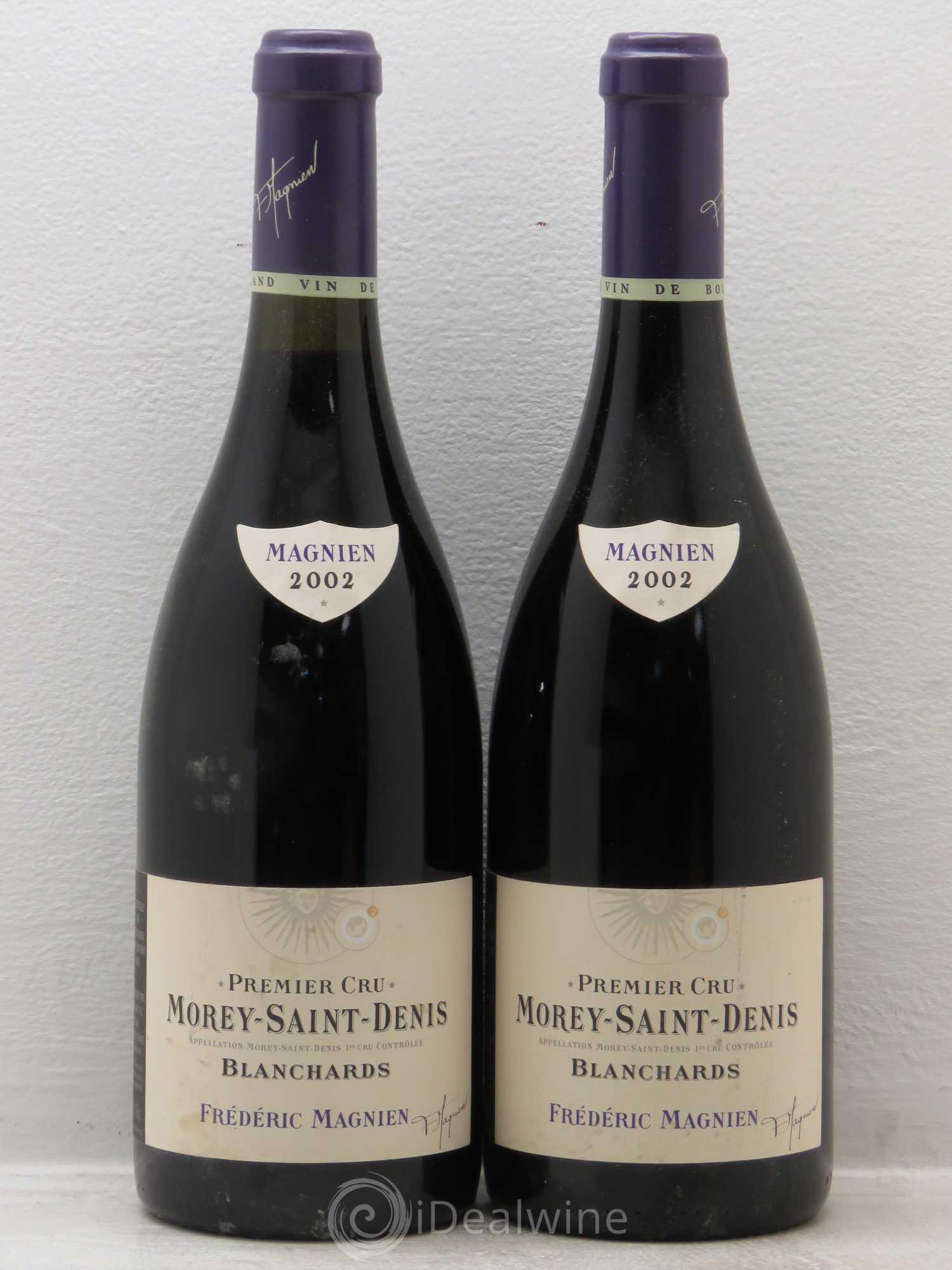 Morey-Saint-Denis 1er Cru Les Blanchards - F.Magnien 2002 - Posten von 2 Flaschen - 0