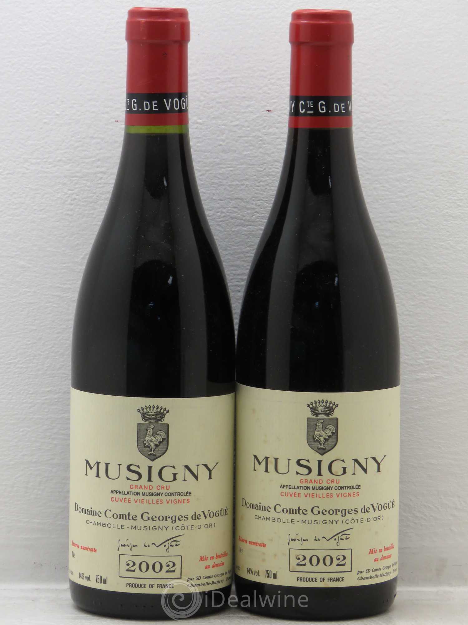 Musigny Grand Cru Cuvée Vieilles Vignes Comte Georges de Vogüé Vieilles Vignes 2002 - Lot de 2 bouteilles - 0