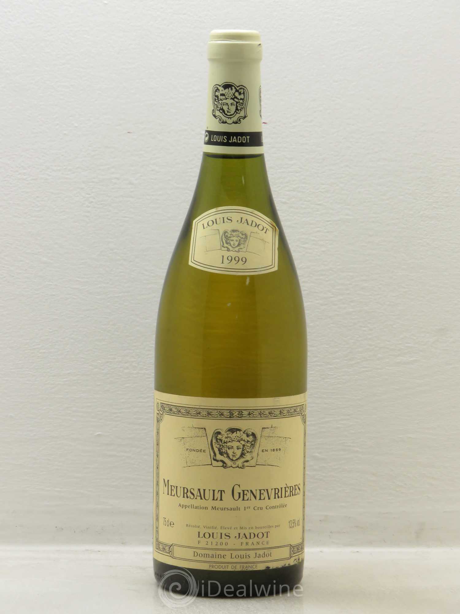 Meursault 1er Cru Louis Jadot 1999 - Lot de 1 bouteille - 0