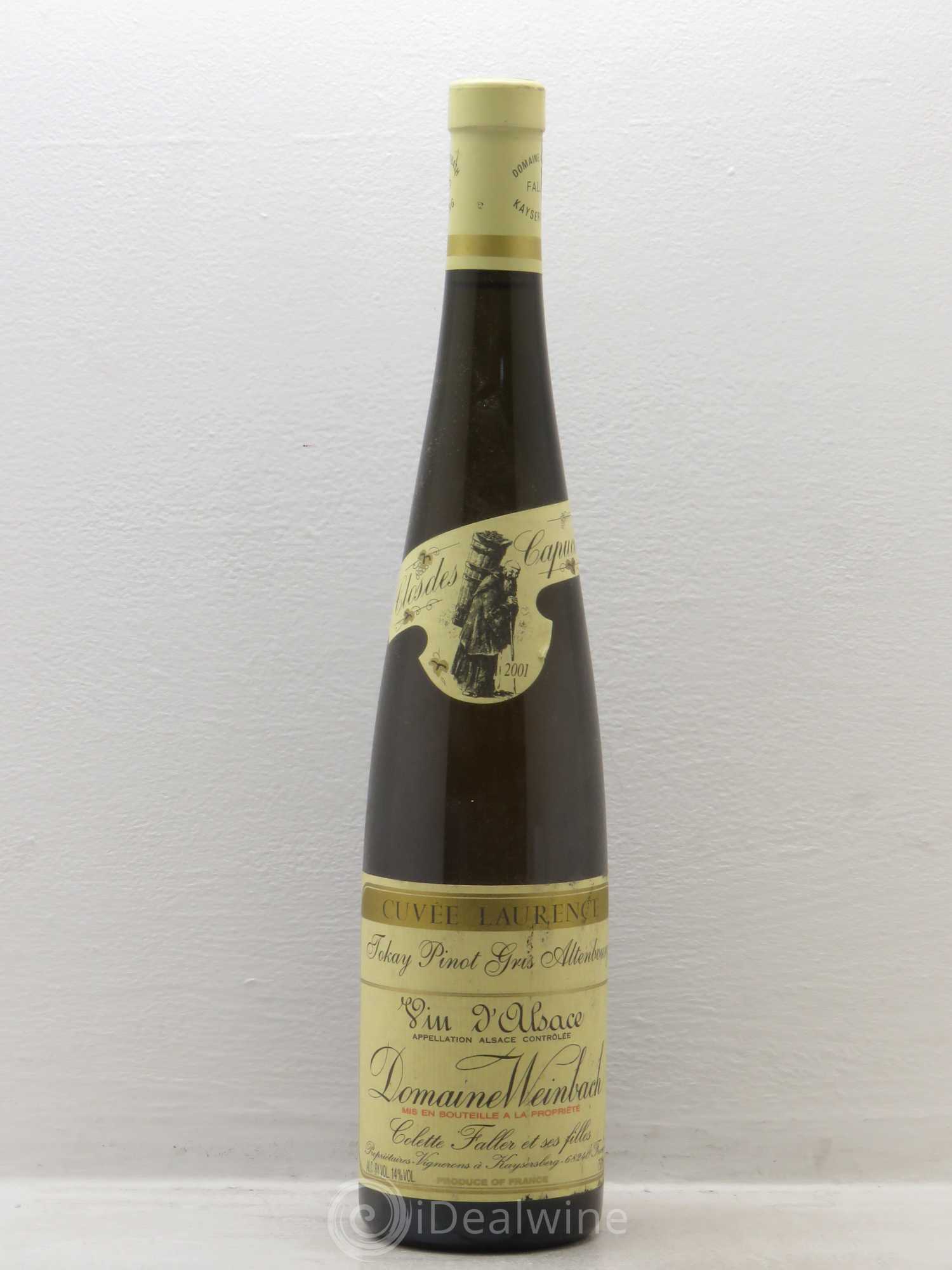Alsace Pinot Gris (Tokay) Cuvée Laurence Weinbach (Domaine) 2001 - Lot de 1 bouteille - 0