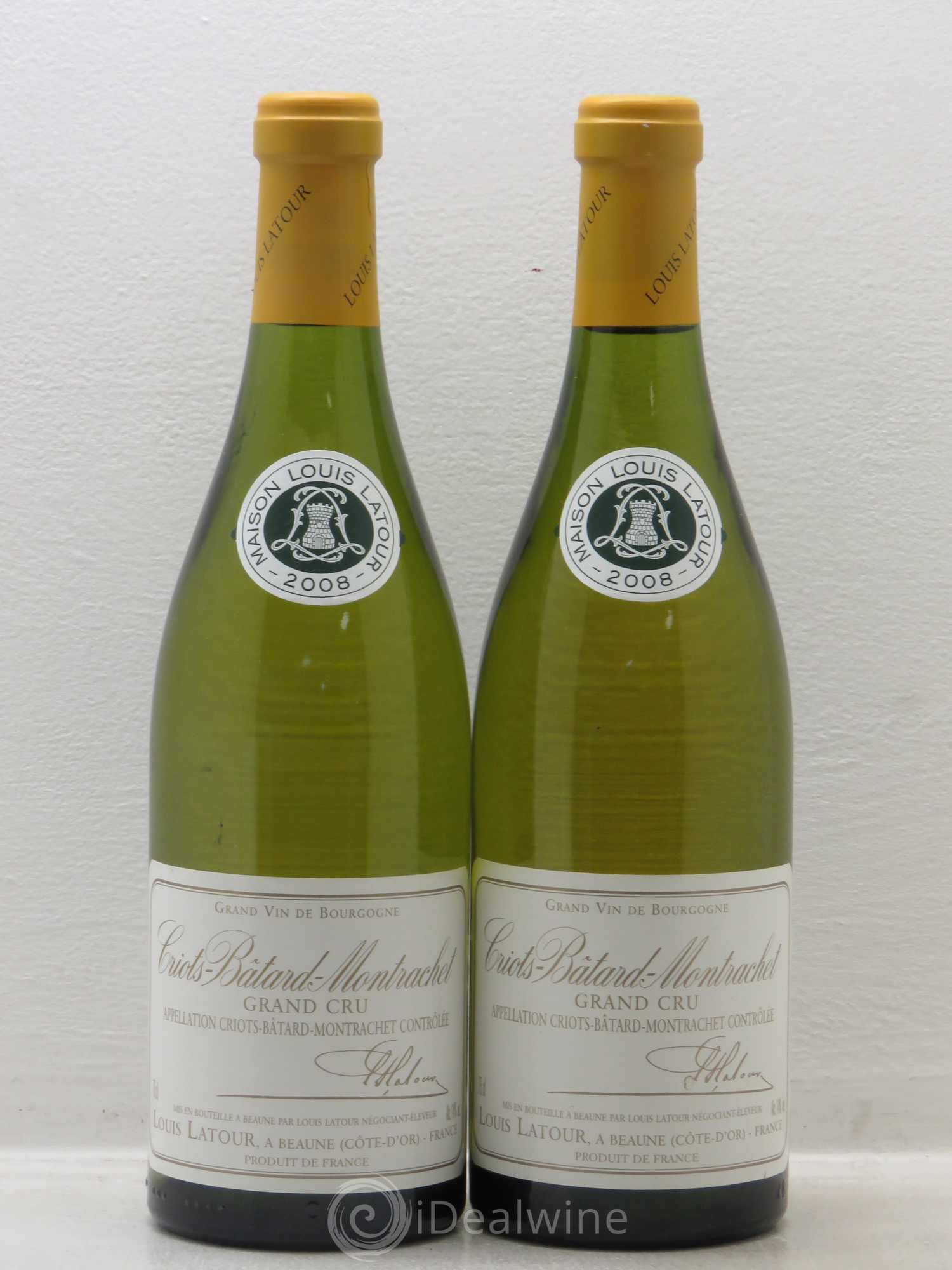 Criots-Bâtard-Montrachet Grand Cru Louis Latour 2008 - Lot de 2 bouteilles - 0