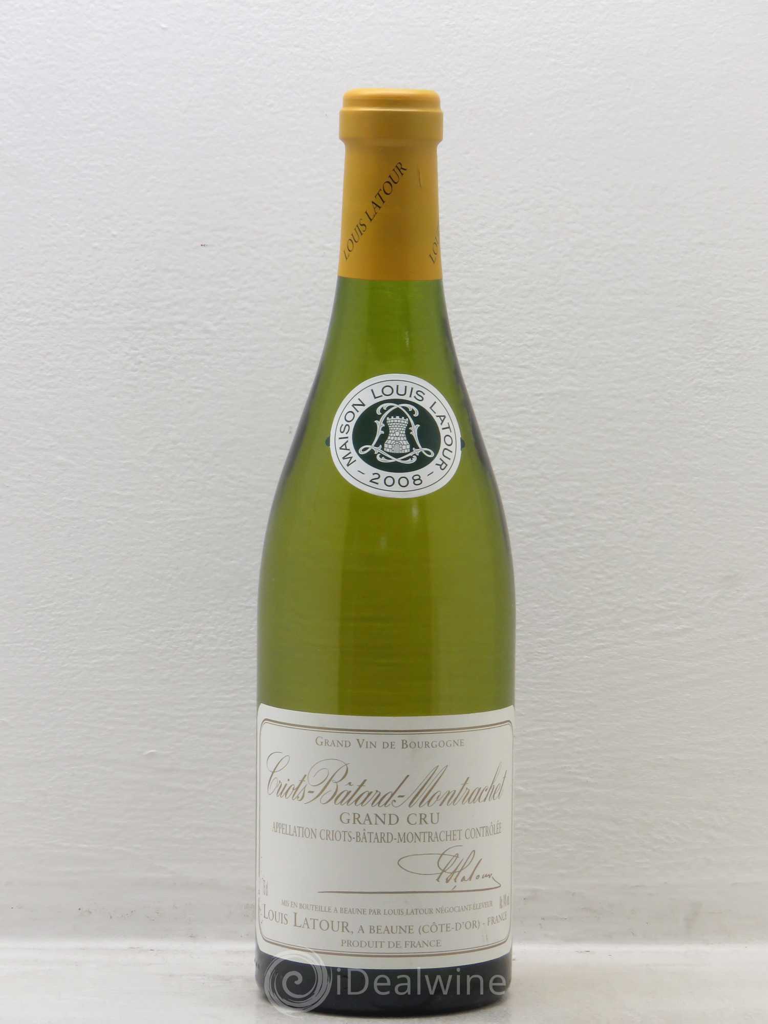 Criots-Bâtard-Montrachet Grand Cru Louis Latour 2008 - Lot de 1 bouteille - 0