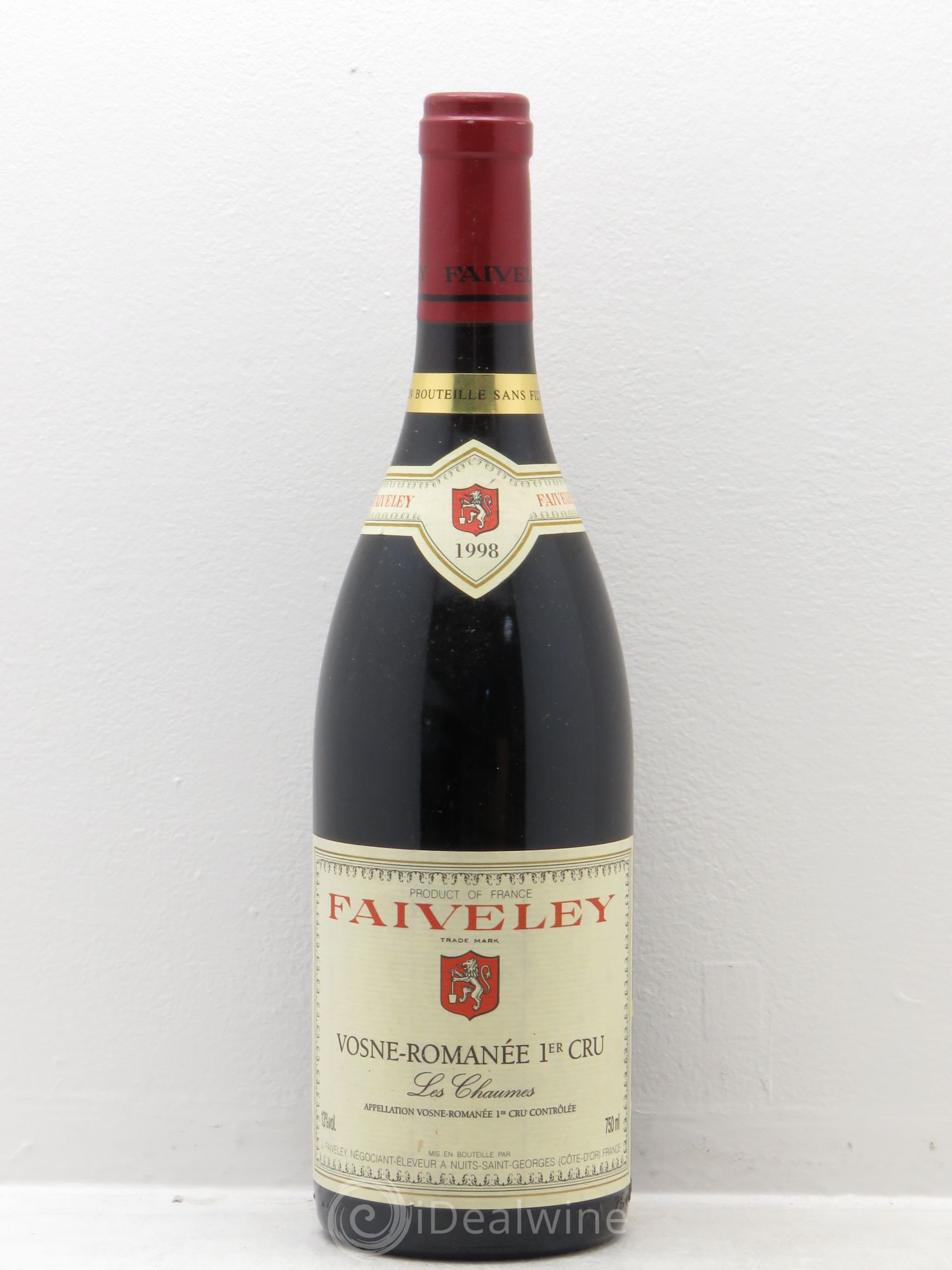 Vosne-Romanée 1er Cru Domaine Faiveley 1998 - Lot de 1 bouteille - 0