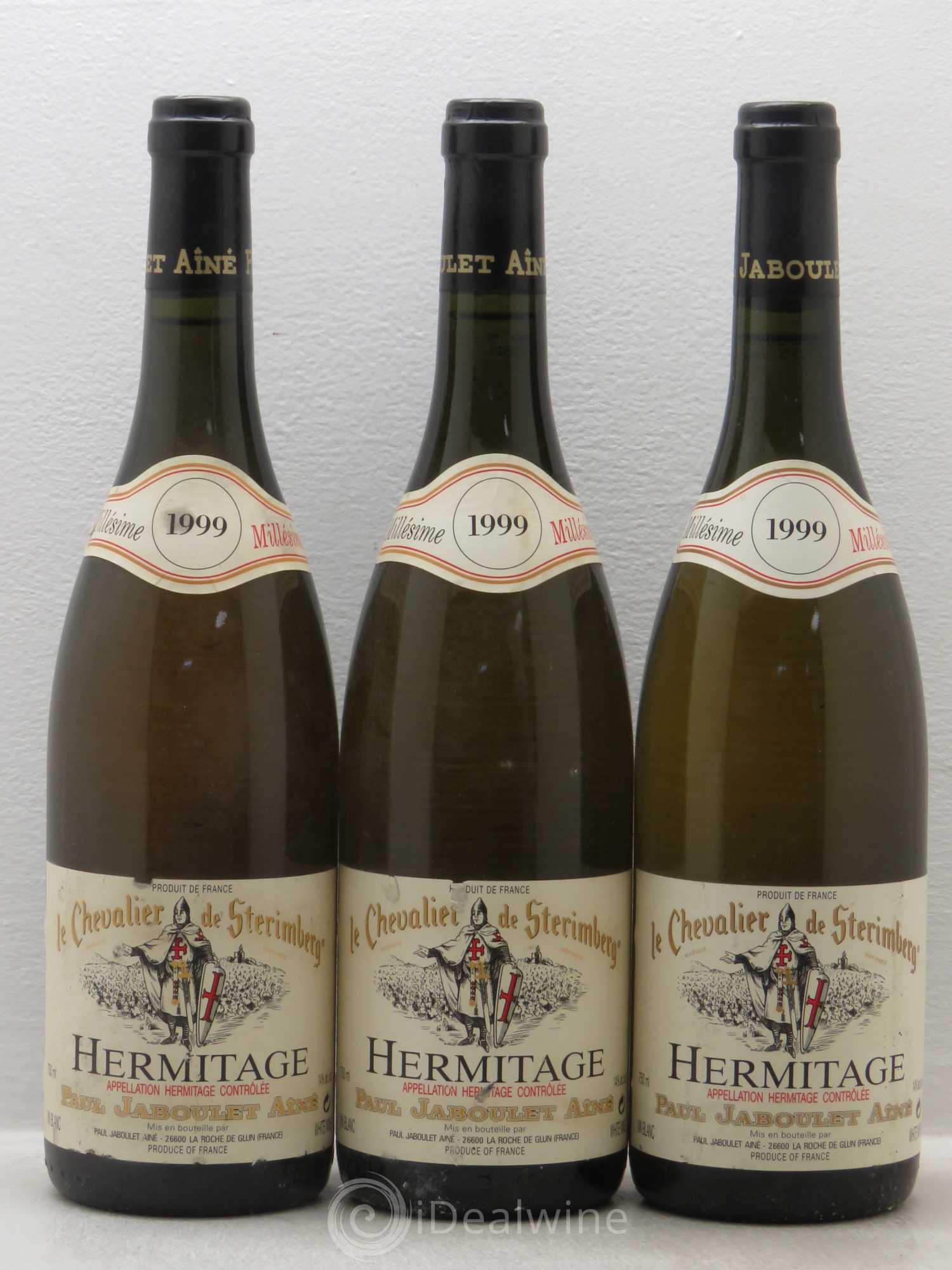 Hermitage Chevalier de Sterimberg Paul Jaboulet Ainé 1999 - Lot de 3 bouteilles - 0