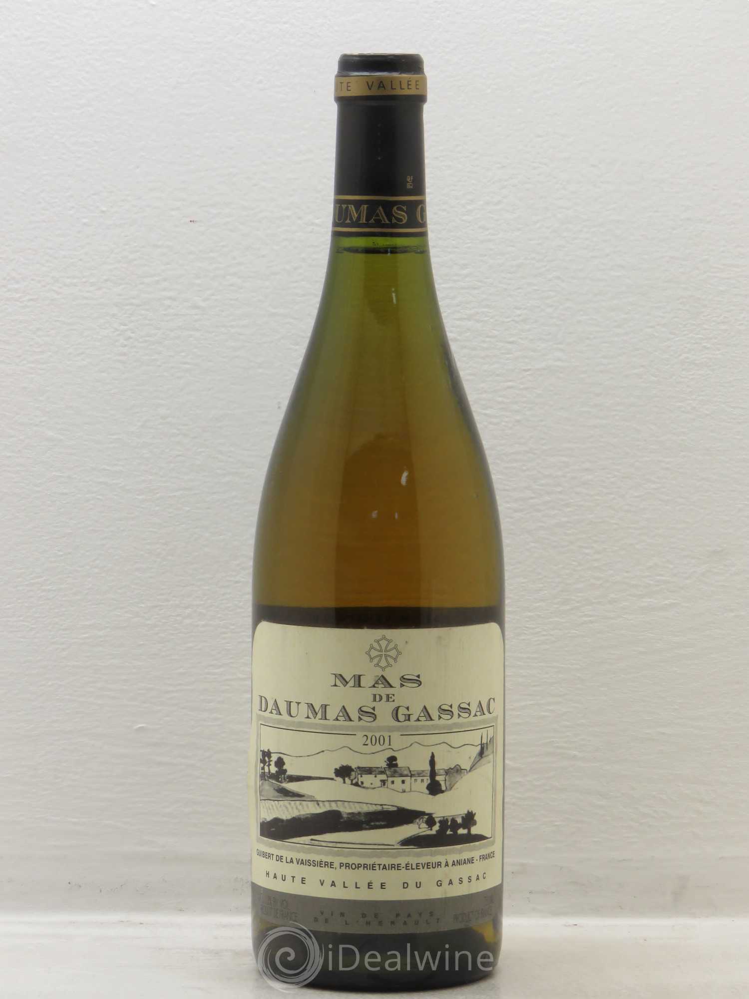 Saint-Guilhem-le-Désert - Cité d'Aniane Mas Daumas Gassac Famille Guibert de La Vaissière 2001 - Lot de 1 bouteille - 0