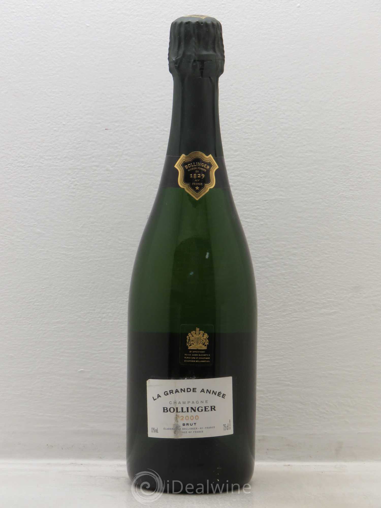 La Grande Année Brut Bollinger 2000 - Lot de 6 bouteilles - 0