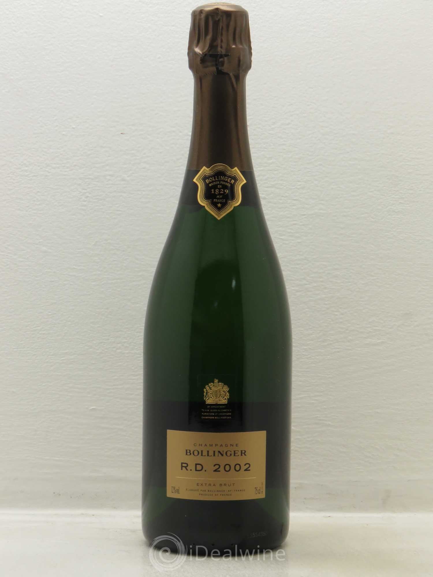 R.D. Extra-Brut Bollinger 2002 - Lot de 1 bouteille - 0