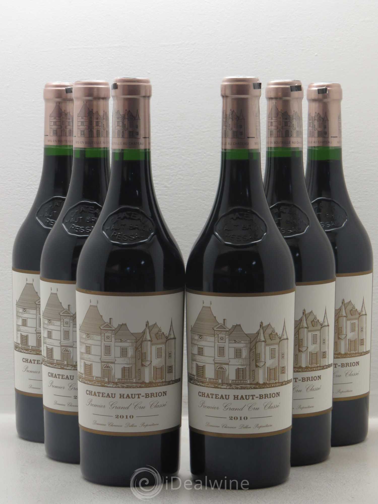 Château Haut Brion 1er Grand Cru Classé 2010 - Lot de 6 bouteilles - 0