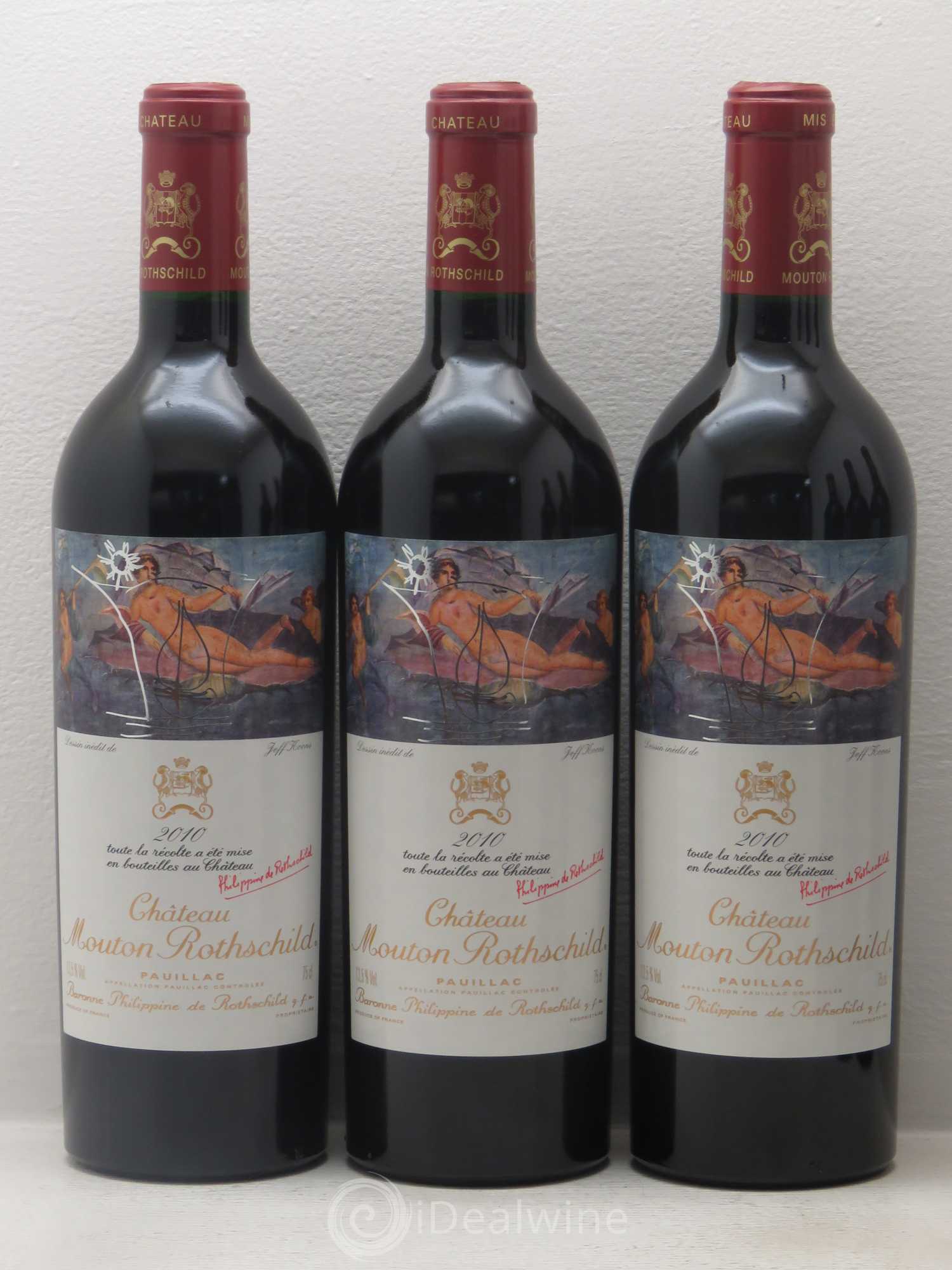 Château Mouton Rothschild 1er Grand Cru Classé 2010 - Lot de 6 bouteilles - 1