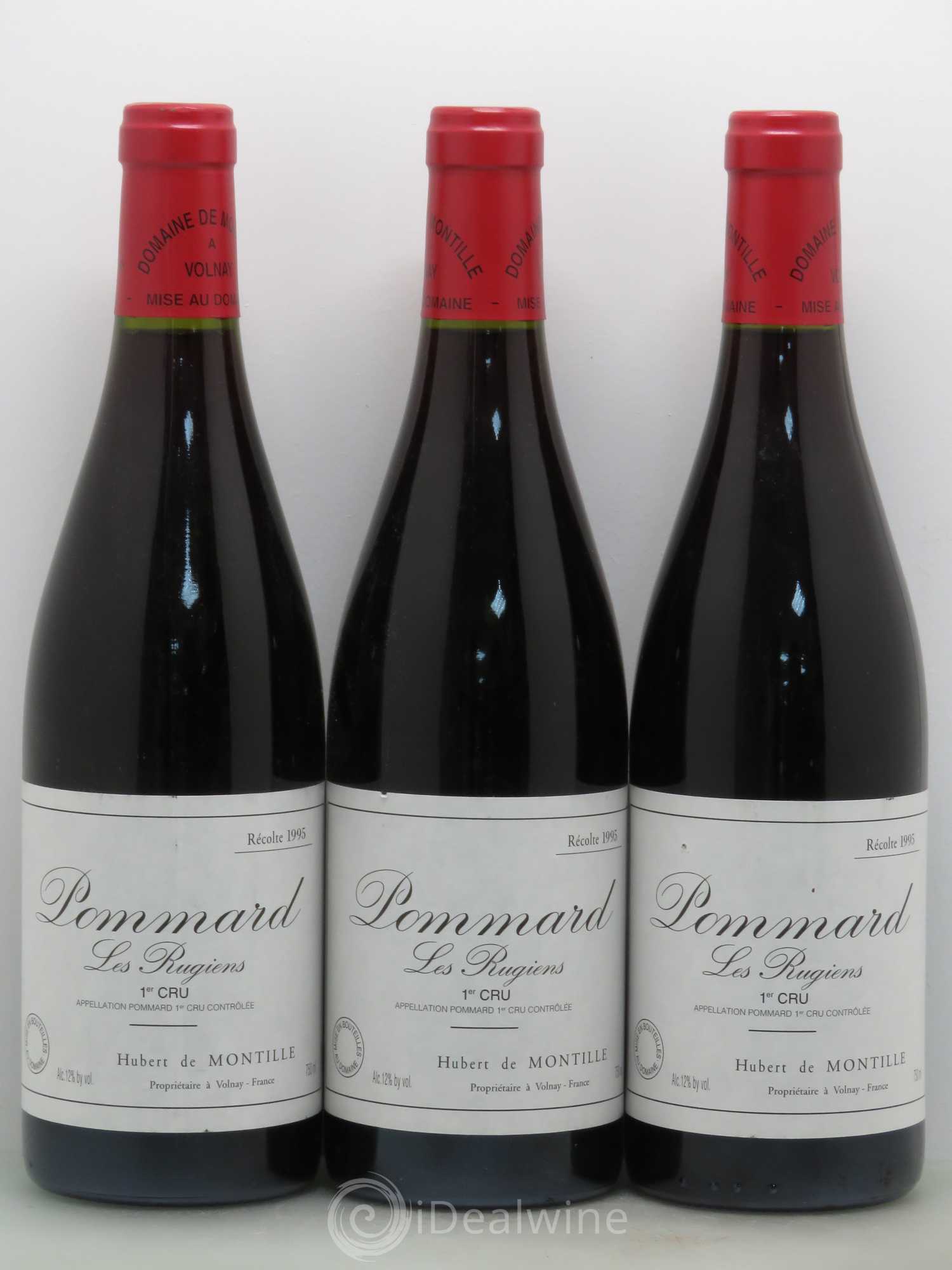 Pommard 1er Cru Les Rugiens-bas De Montille (Domaine) 1995 - Lot de 3 bouteilles - 0