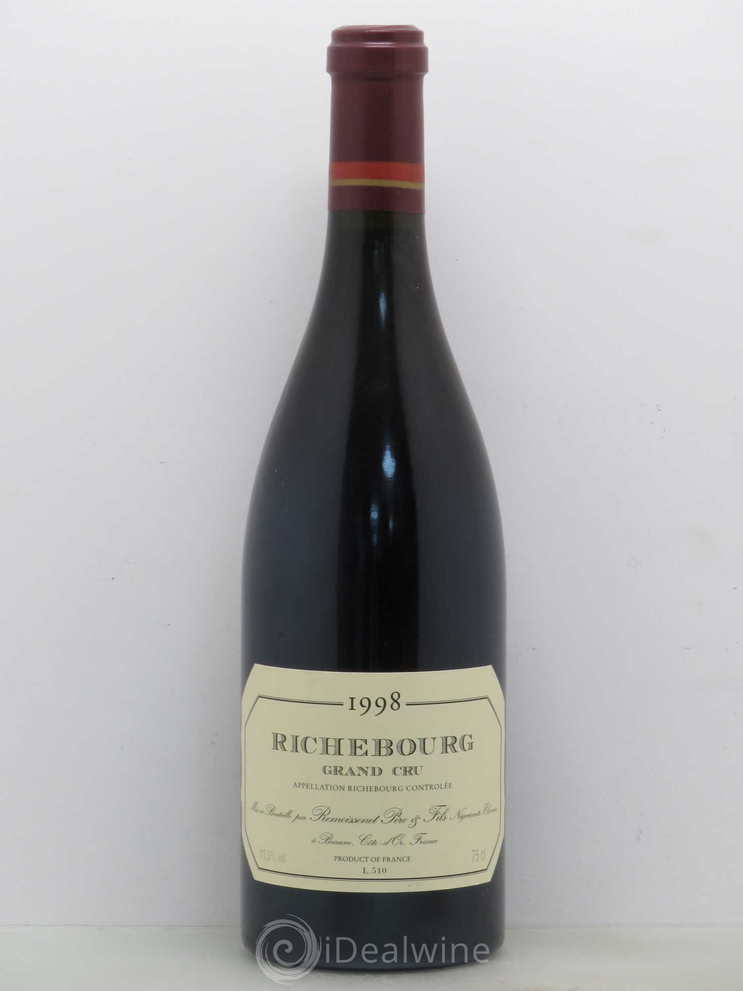 Richebourg Grand Cru Remoissenet Père et Fils 1998 - Lot de 1 bouteille - 0
