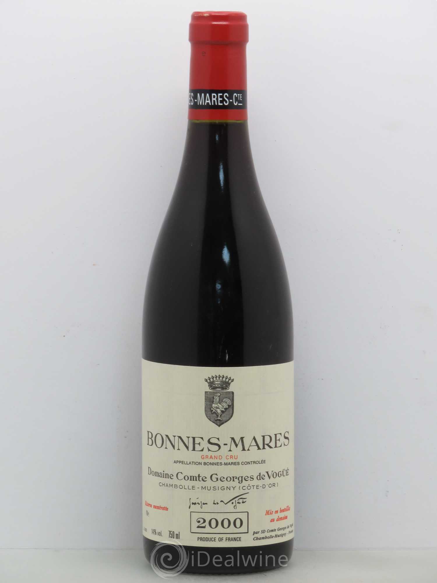 Bonnes-Mares Grand Cru Comte Georges de Vogüé 2000 - Lot de 1 bouteille - 0