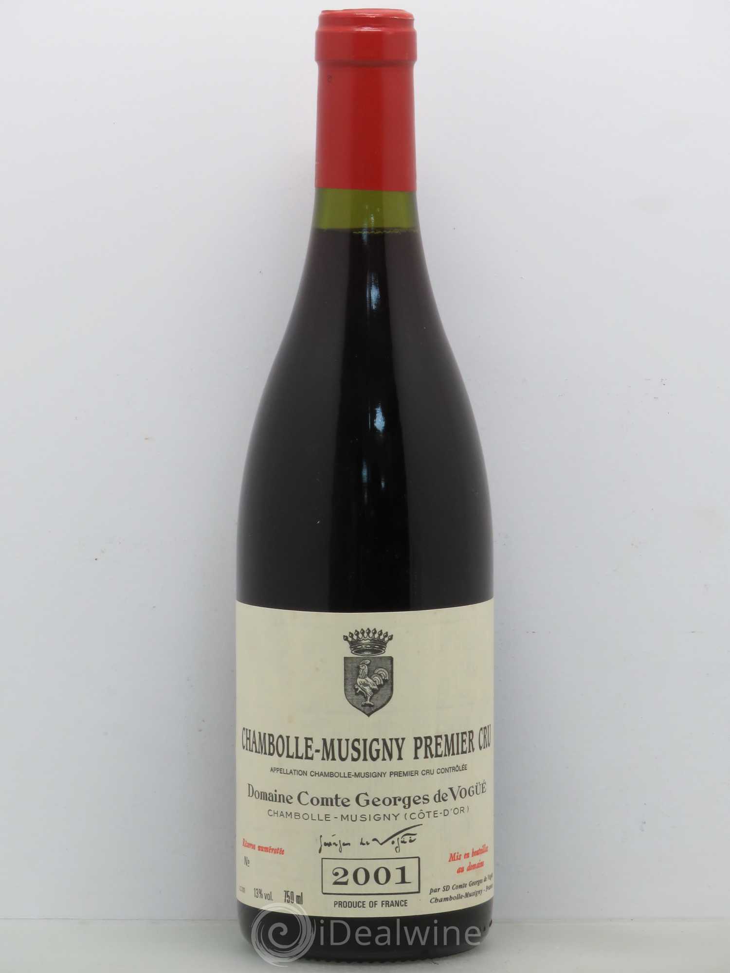 Chambolle-Musigny 1er Cru Comte Georges de Vogüé 2001 - Lot de 1 bouteille - 0