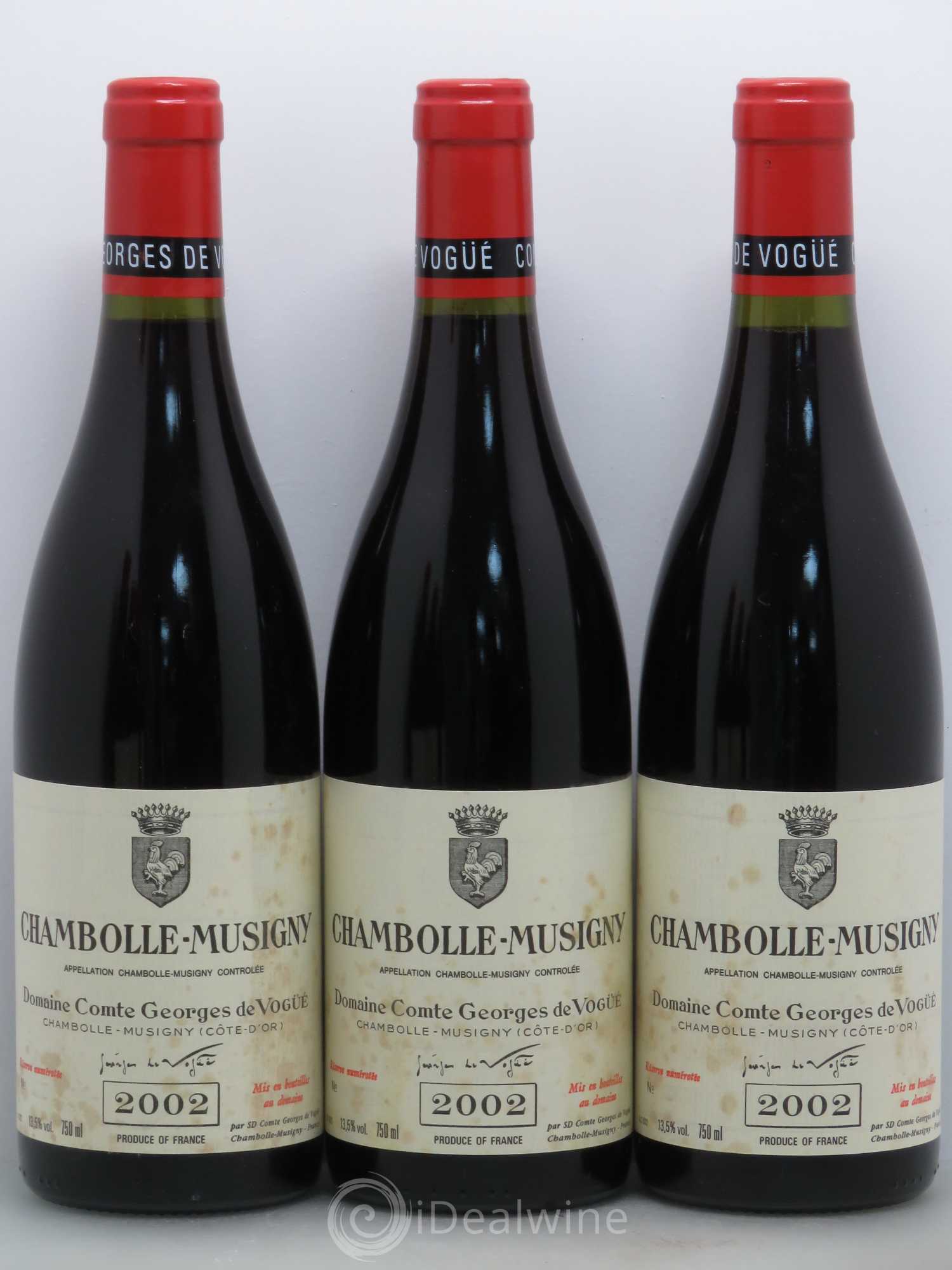 Chambolle-Musigny Comte Georges de Vogüé 2002 - Lot de 6 bouteilles - 1
