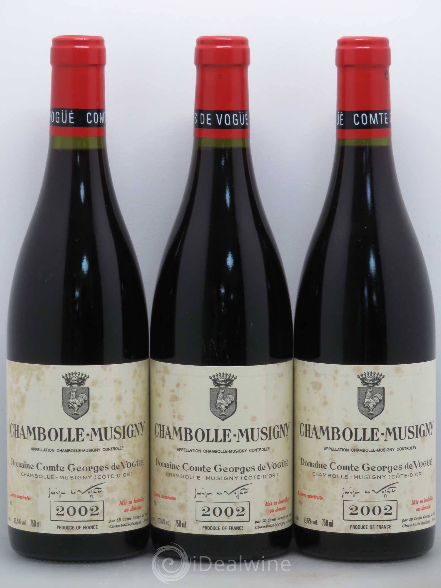 Chambolle-Musigny Comte Georges de Vogüé 2002 - Lot de 6 bouteilles - 2