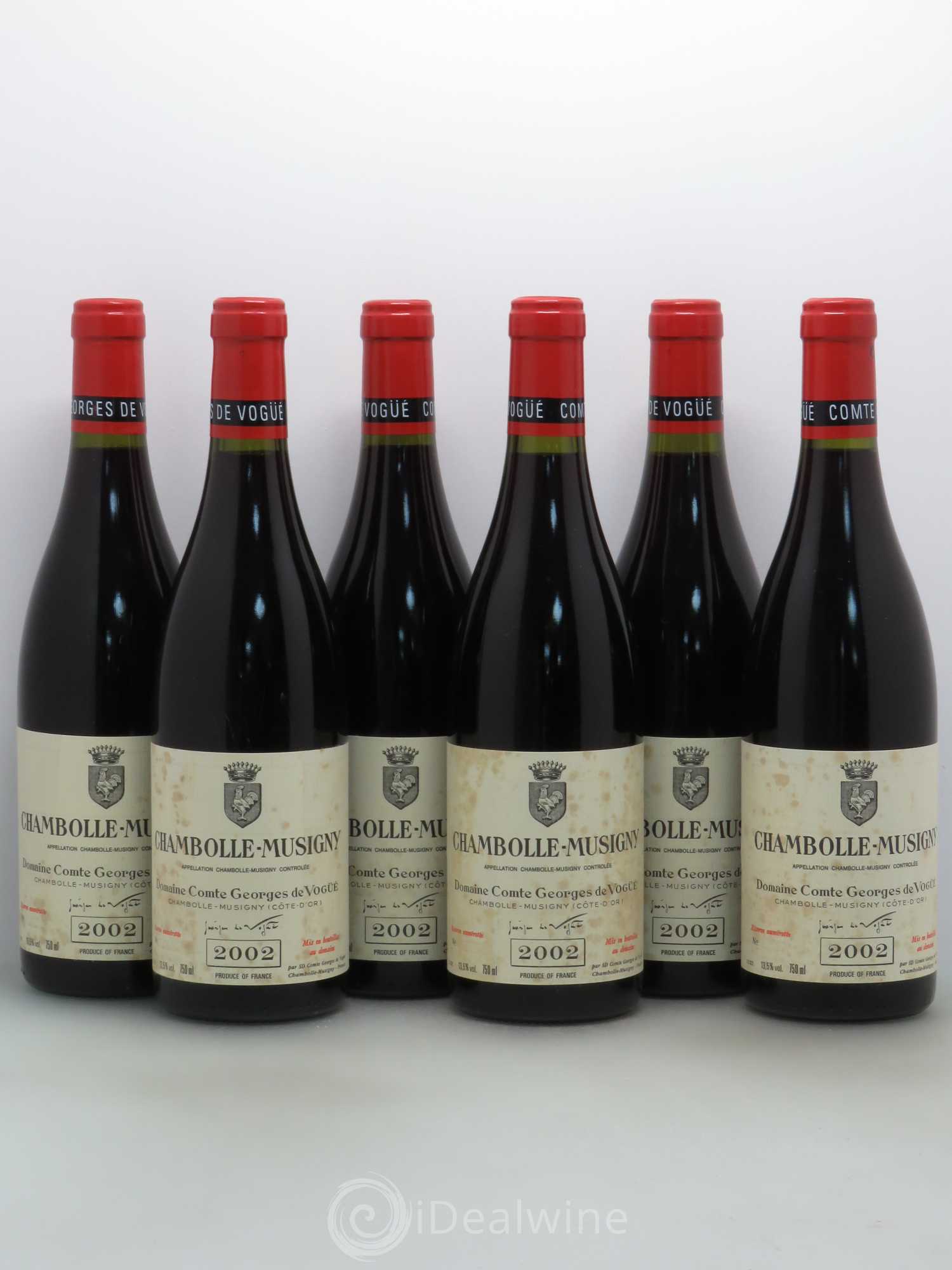 Chambolle-Musigny Comte Georges de Vogüé 2002 - Lot de 6 bouteilles - 0