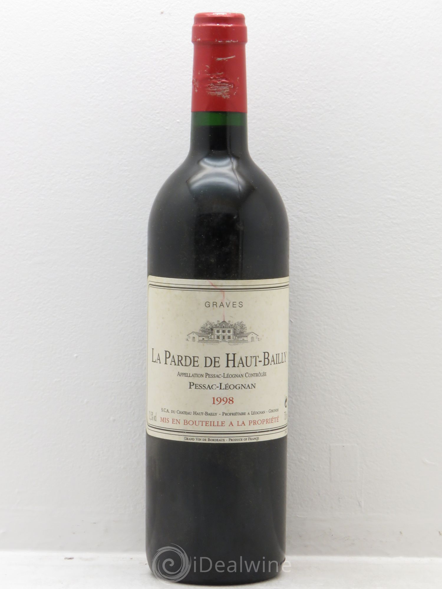 Haut Bailly II (Anciennement La Parde de Haut-Bailly) Second Vin 1998 - Lot de 1 bouteille - 0